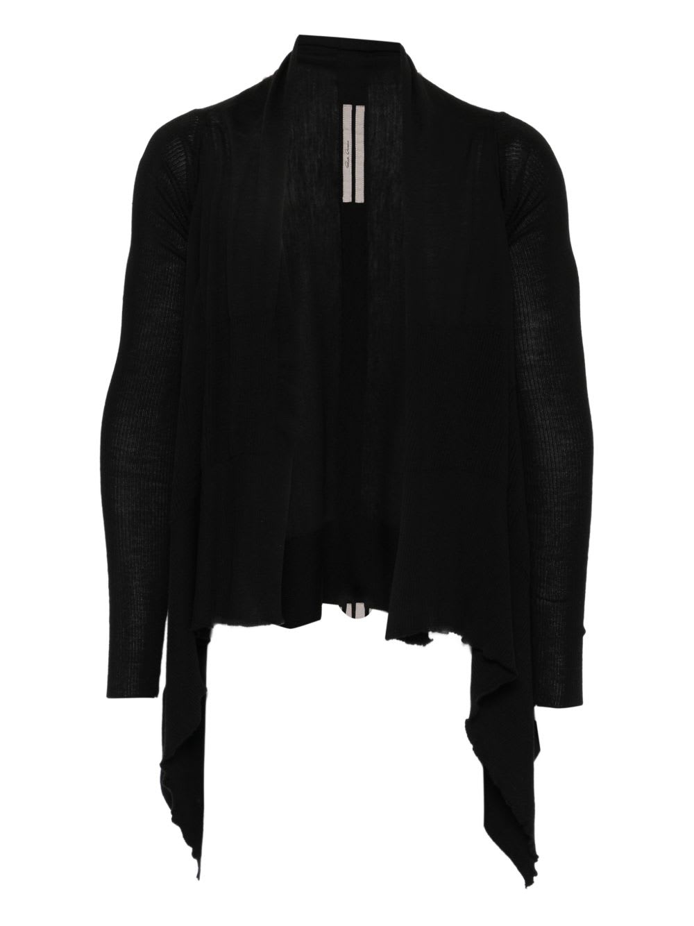 Rick Owens Wool Knitted Cardigan In Black