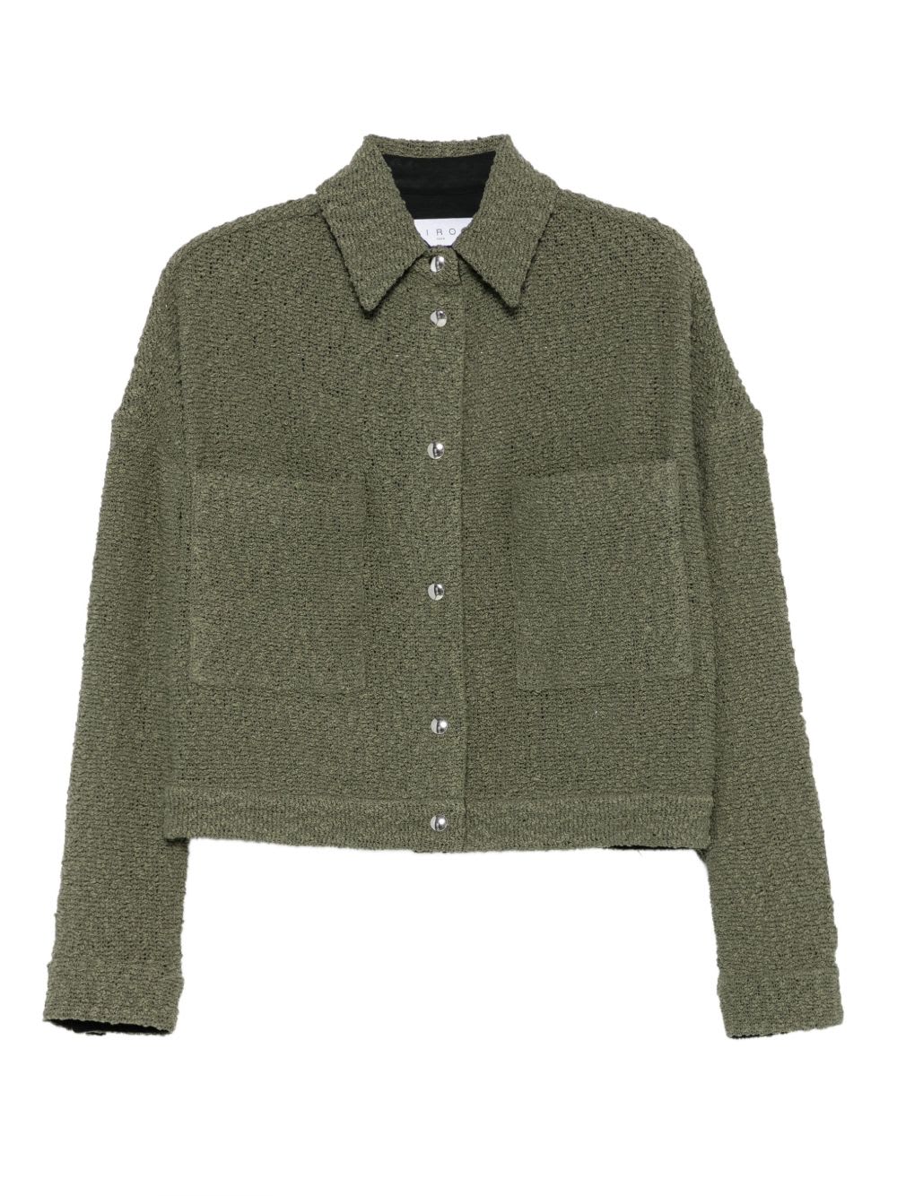Iro Cotton Jacket Patch Pockets In Green