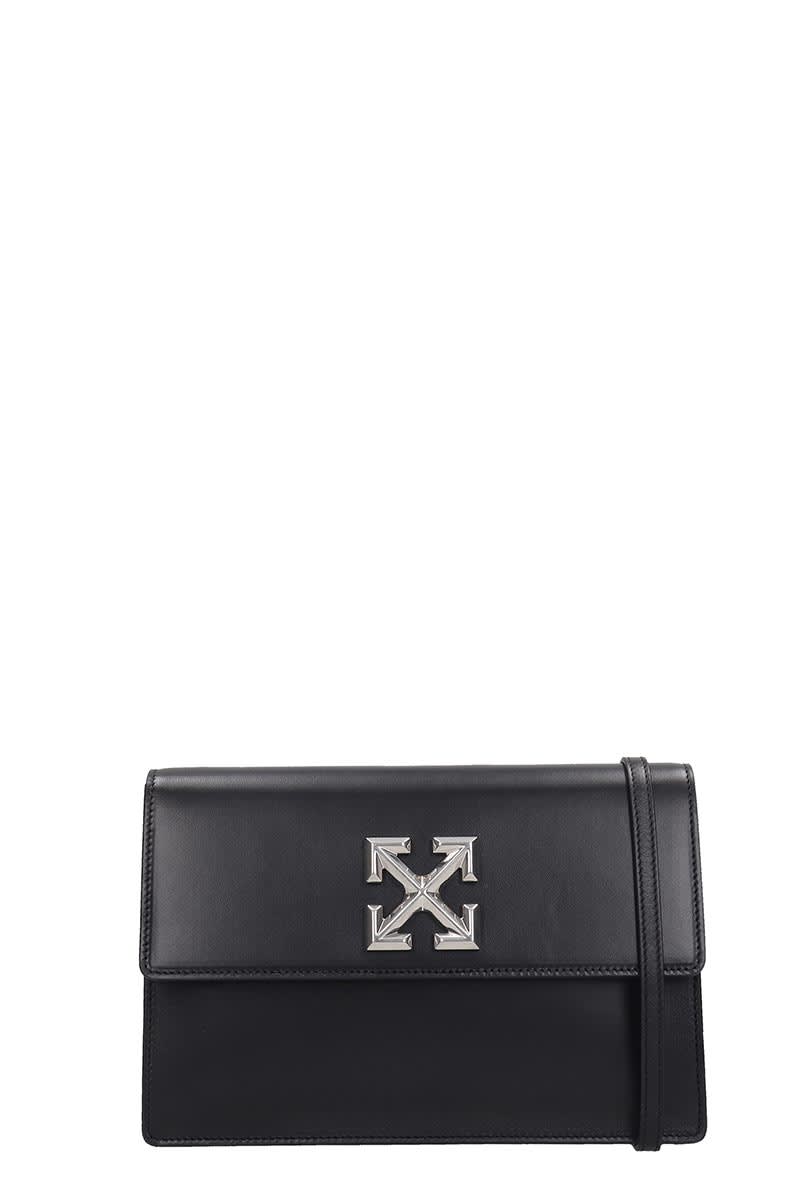 Off-white Jitnes1.0 Clutch In Black Leather