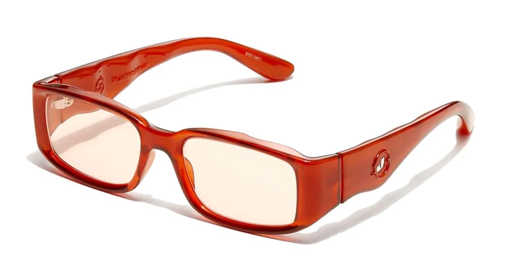 Junk Plastic Rehab Jive - Earl Grey Sunglasses In Brown