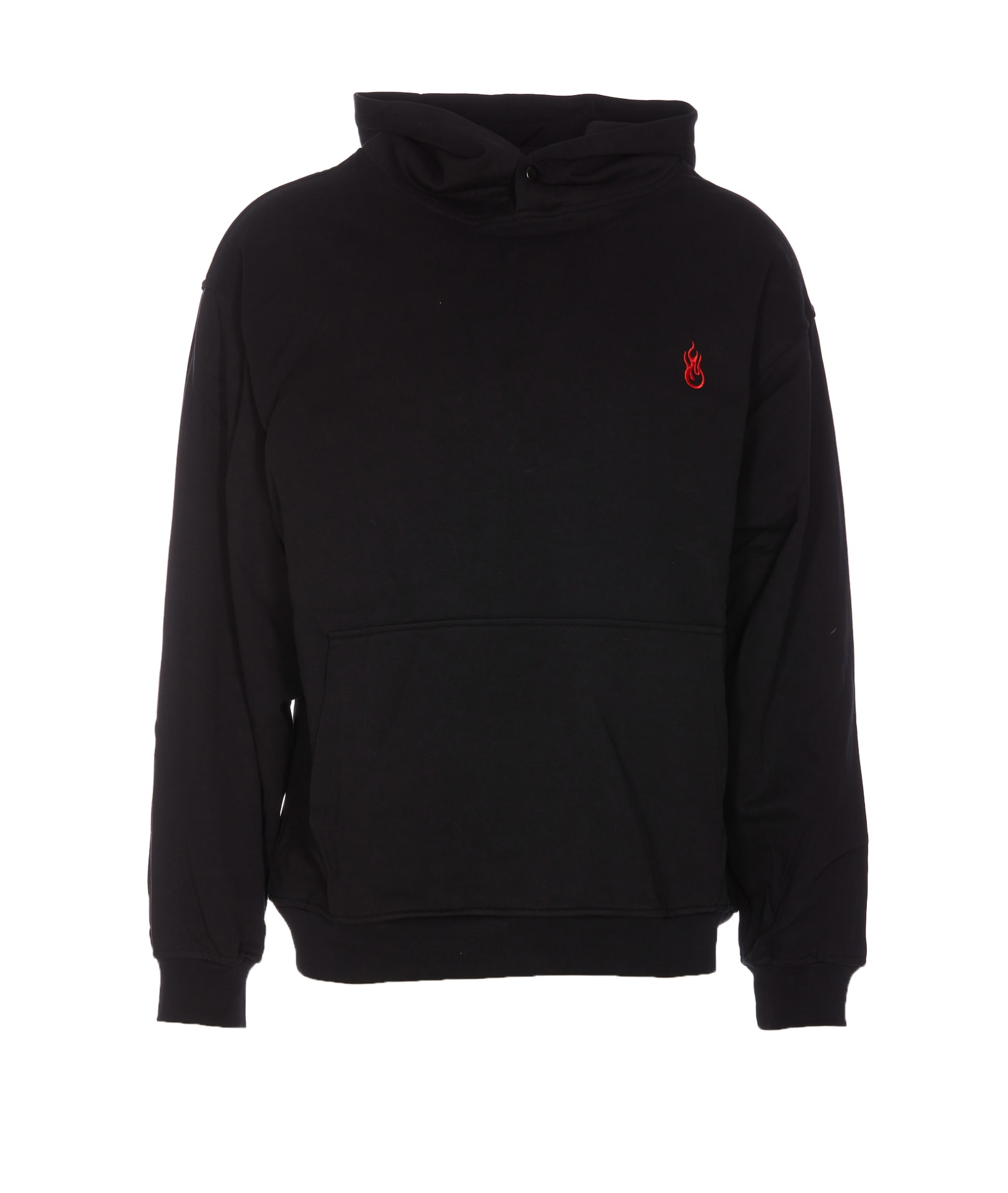 Hoodie With Flames Logo