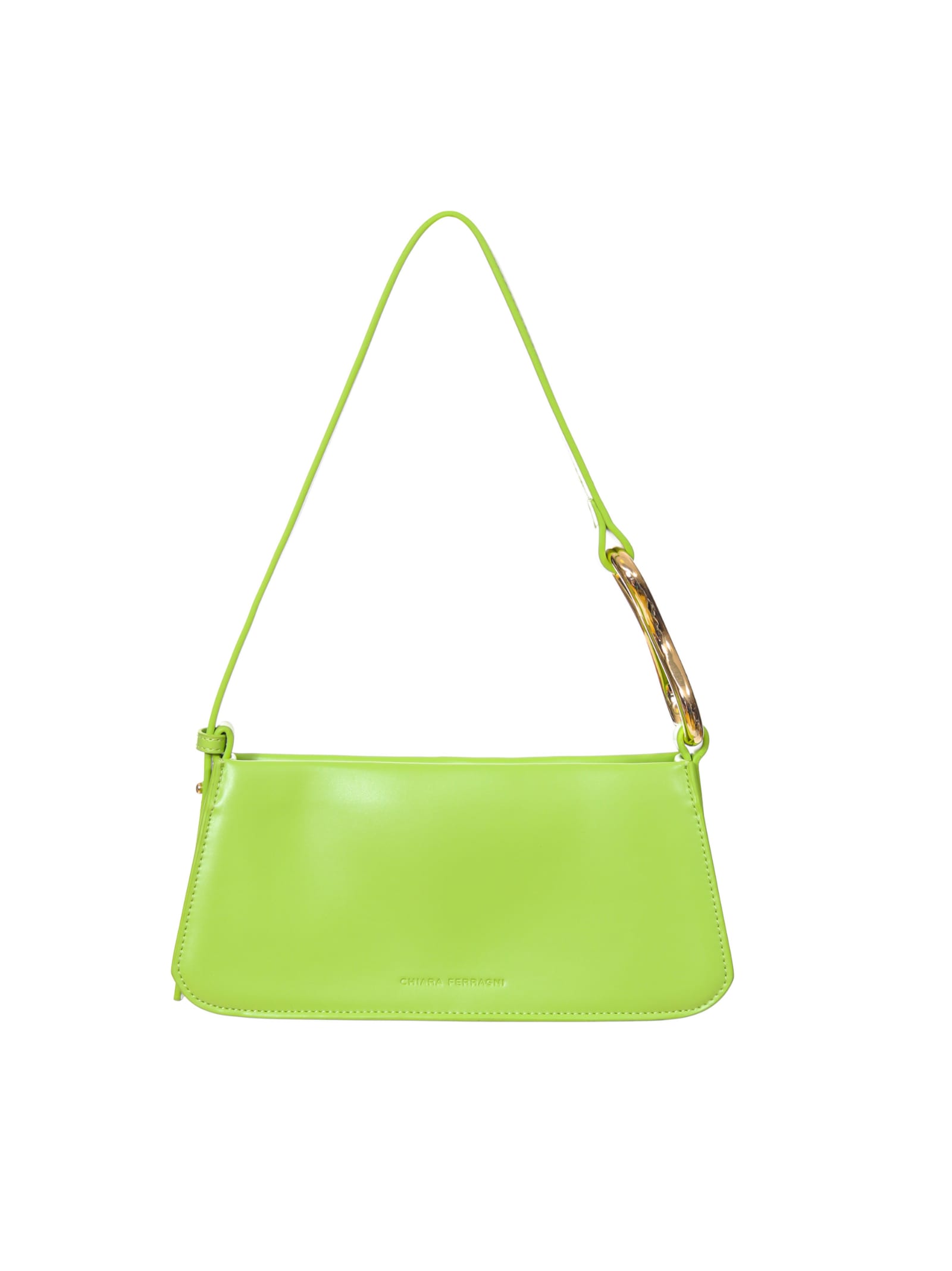 Chiara Ferragni Green Handbag In Black