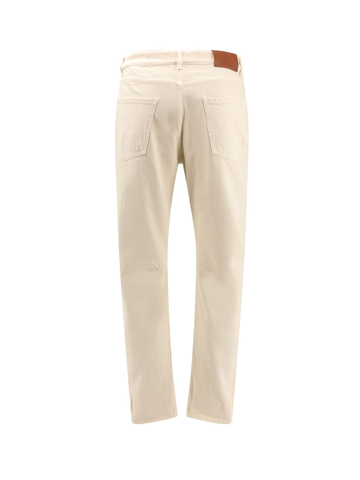 Shop Brunello Cucinelli Trouser In White