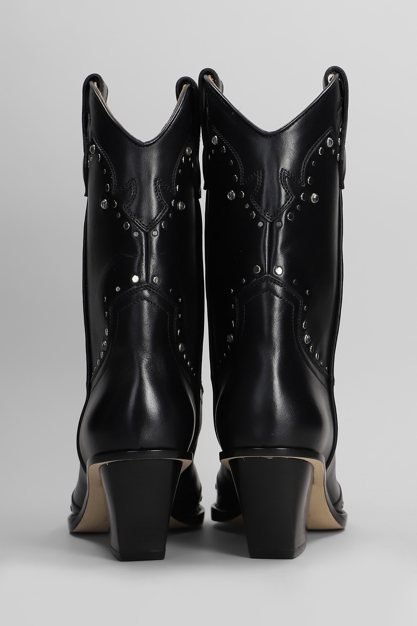 Paris Texas Janice Boot 60 Texan Boots In Black Leather In Black