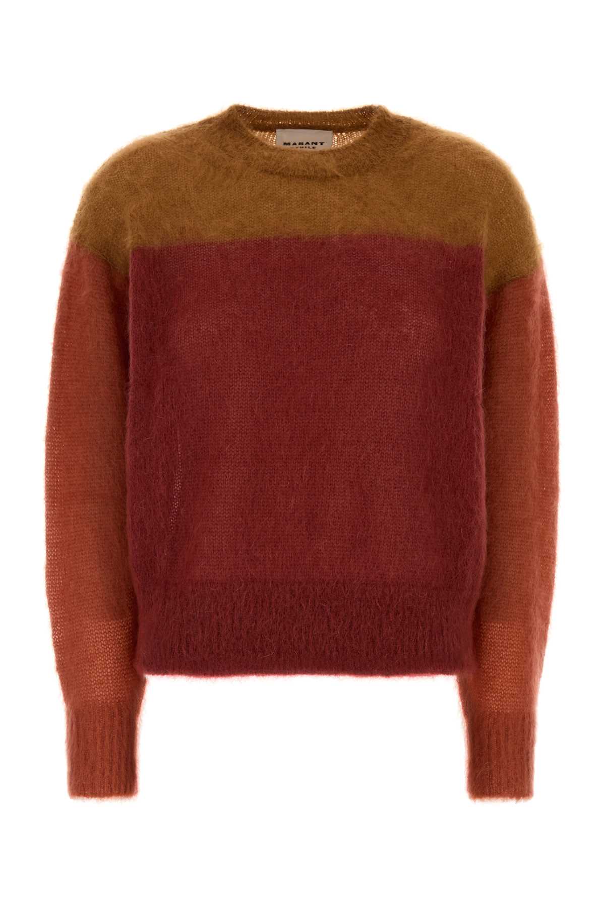 Isabel Marant Étoile Multicolor Mohair Blend Madeline Sweater In Multi