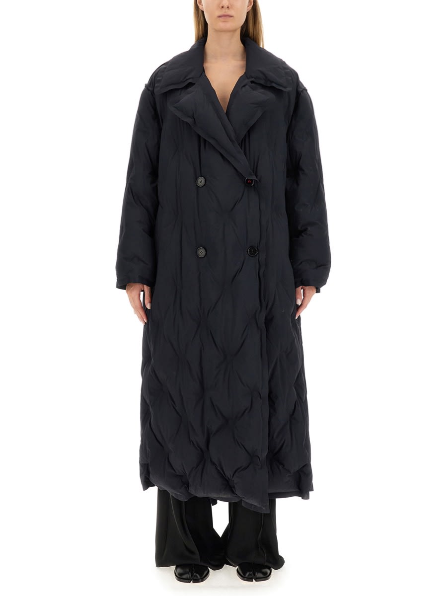 Shop Maison Margiela Oversize Coat In Black