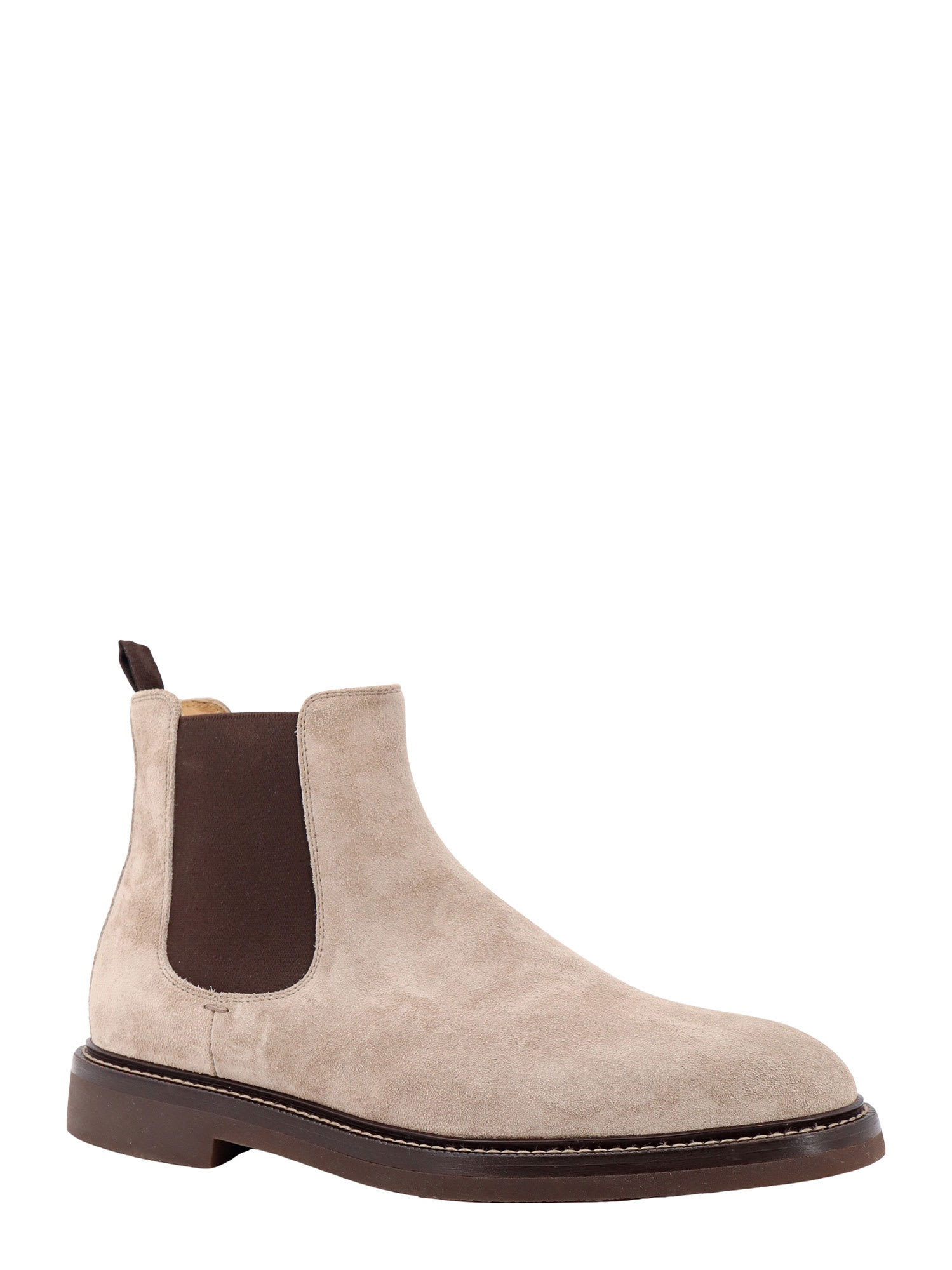 Shop Brunello Cucinelli Boots In Beige