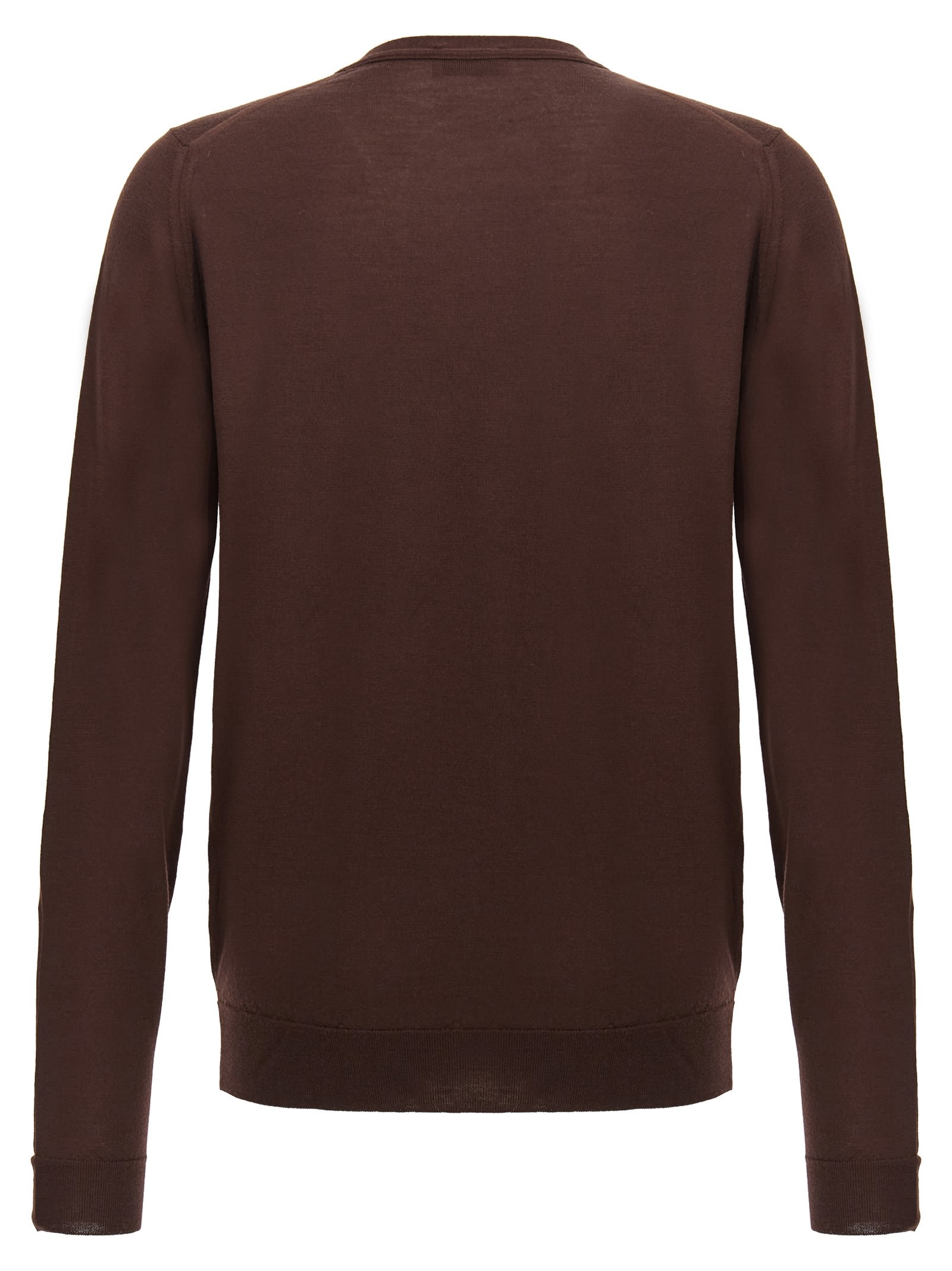 Shop John Smedley Petworth Cardigan In Brown