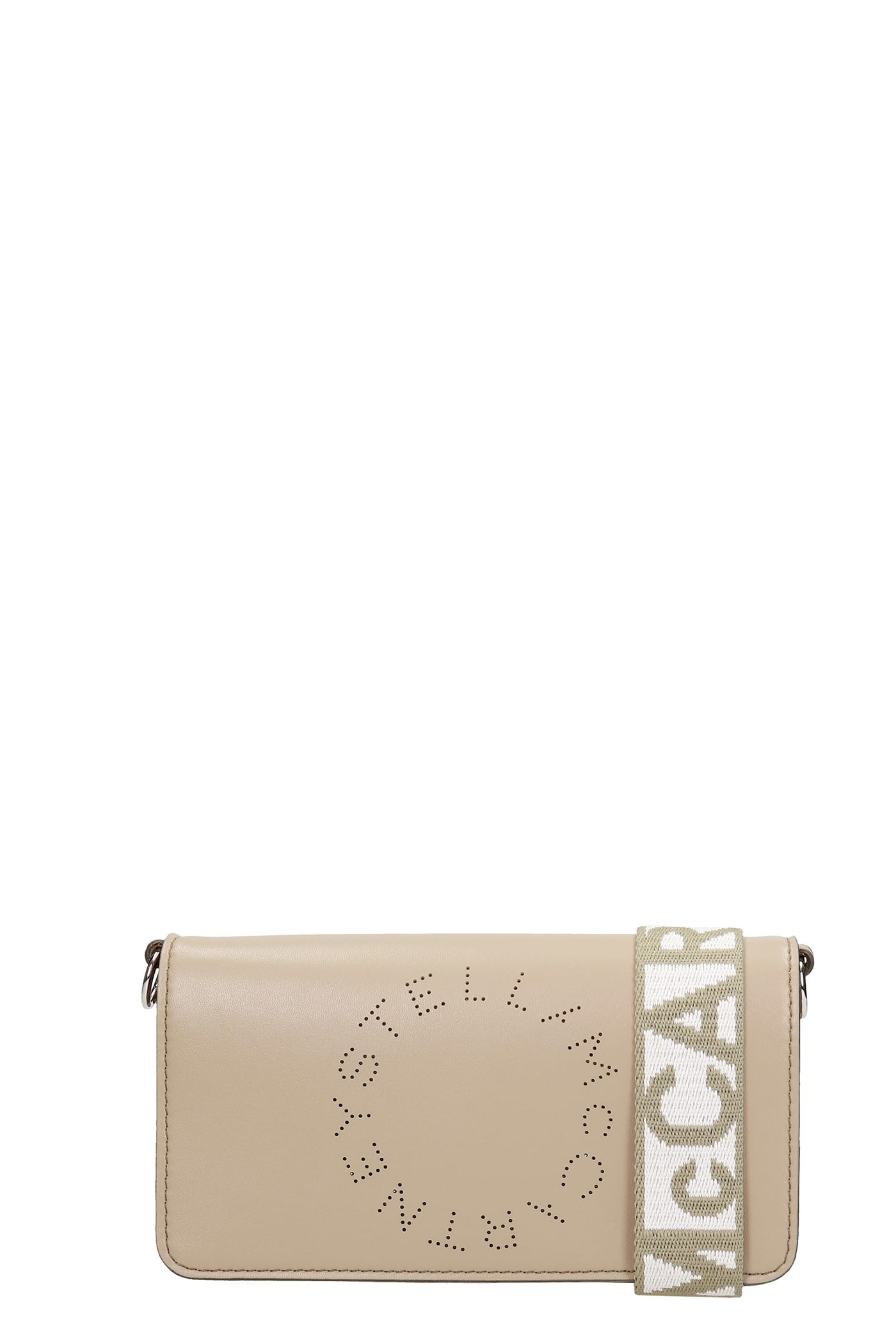 Stella McCartney Clutch In Taupe Faux Leather