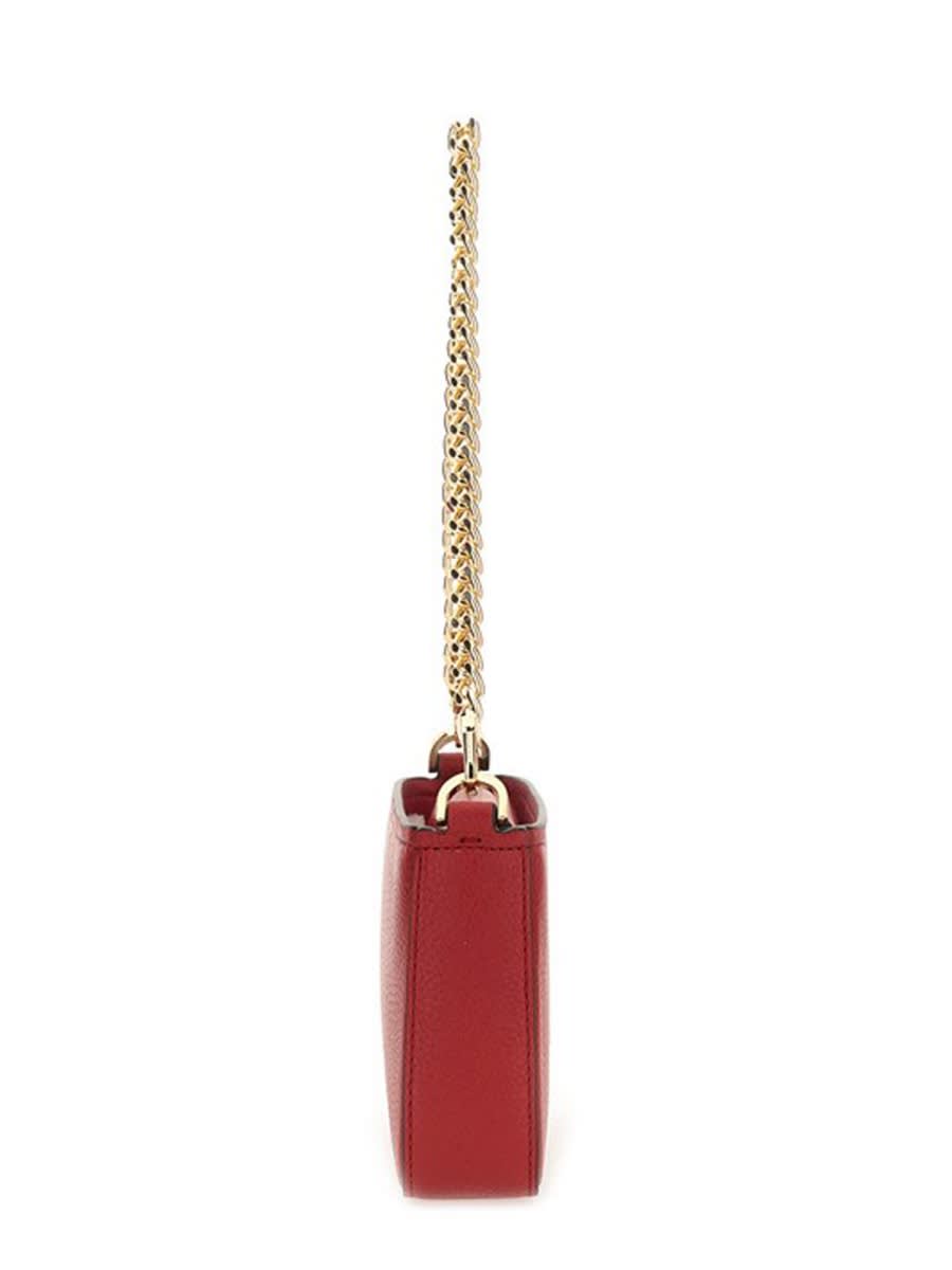 Michael Kors Bryant Small Convertible Clutch Bag In Red