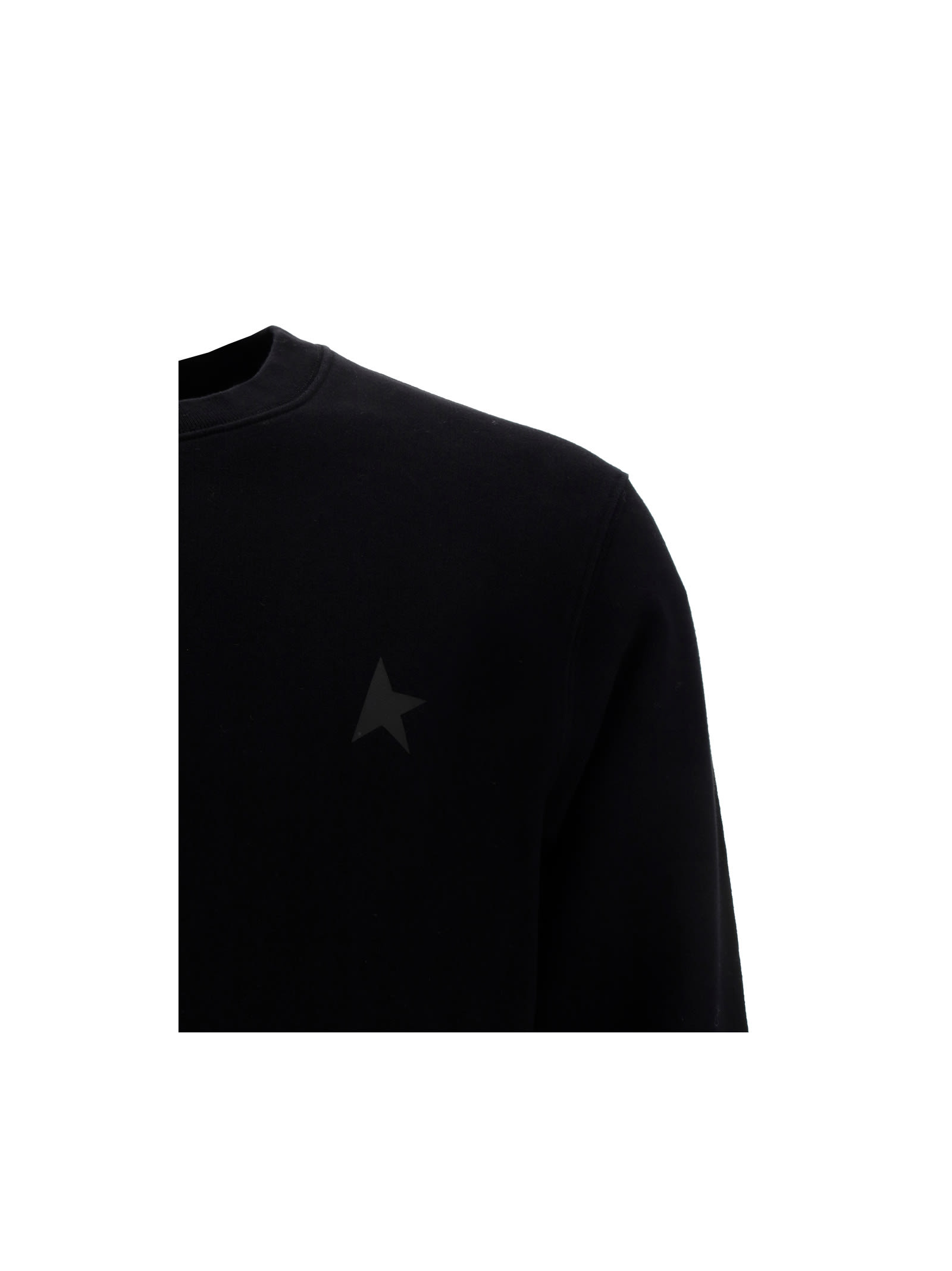 Shop Golden Goose Star Sweatshirt In Black