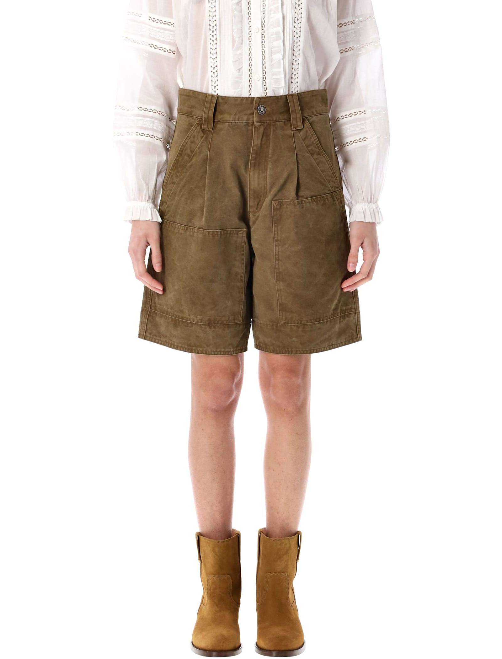 Marant Étoile katja Brown Cotton Shorts