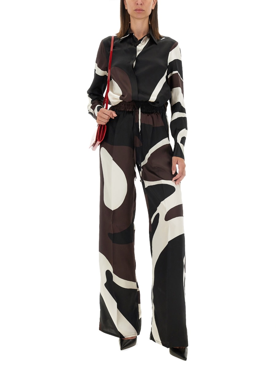 Kiton Women's Printed Shirt In Brown