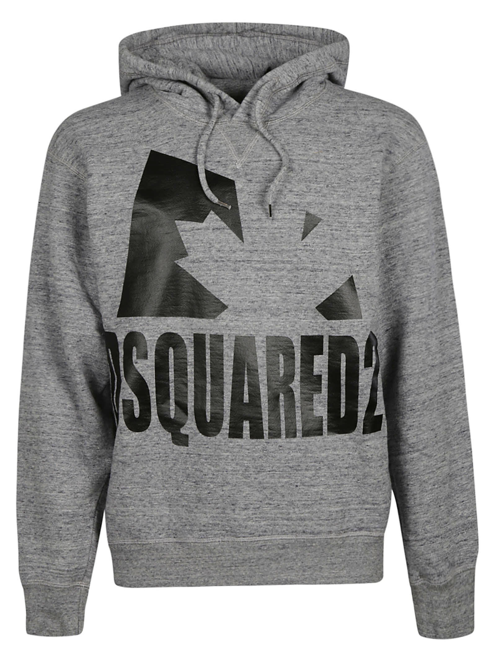Dsquared2 Signature Leaf Logo Print Hooded Sweatshirt