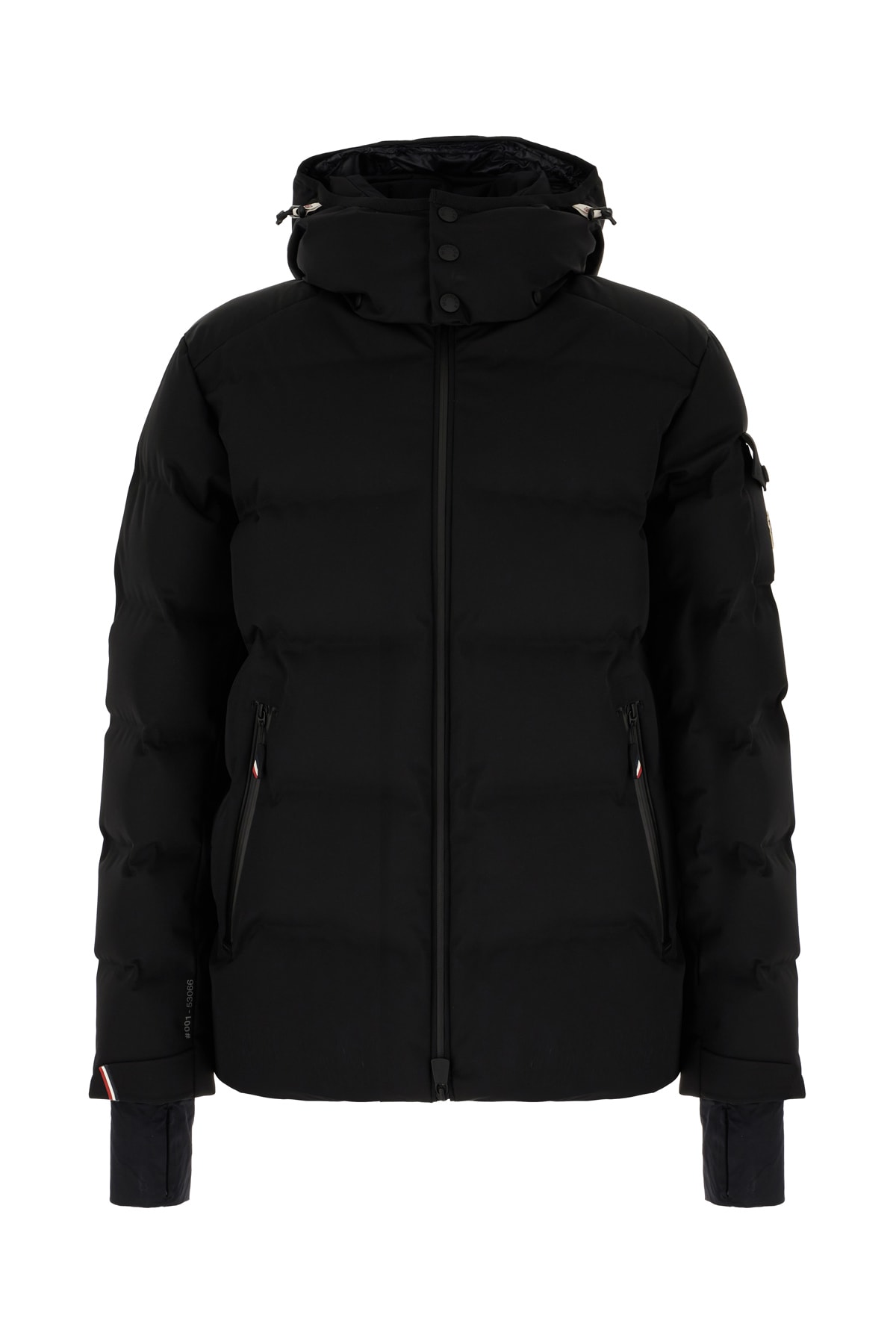 Moncler Black Stretch Nylon Montgetech Down Jacket