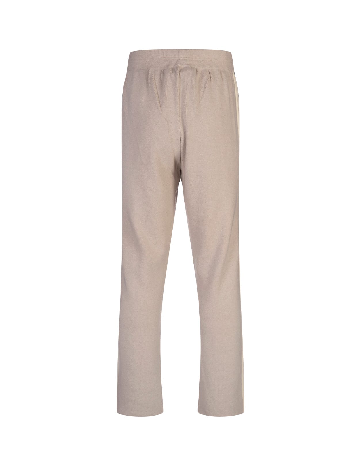 Shop Palm Angels Light Beige Wool And Cashmere Track Trousers In Brown