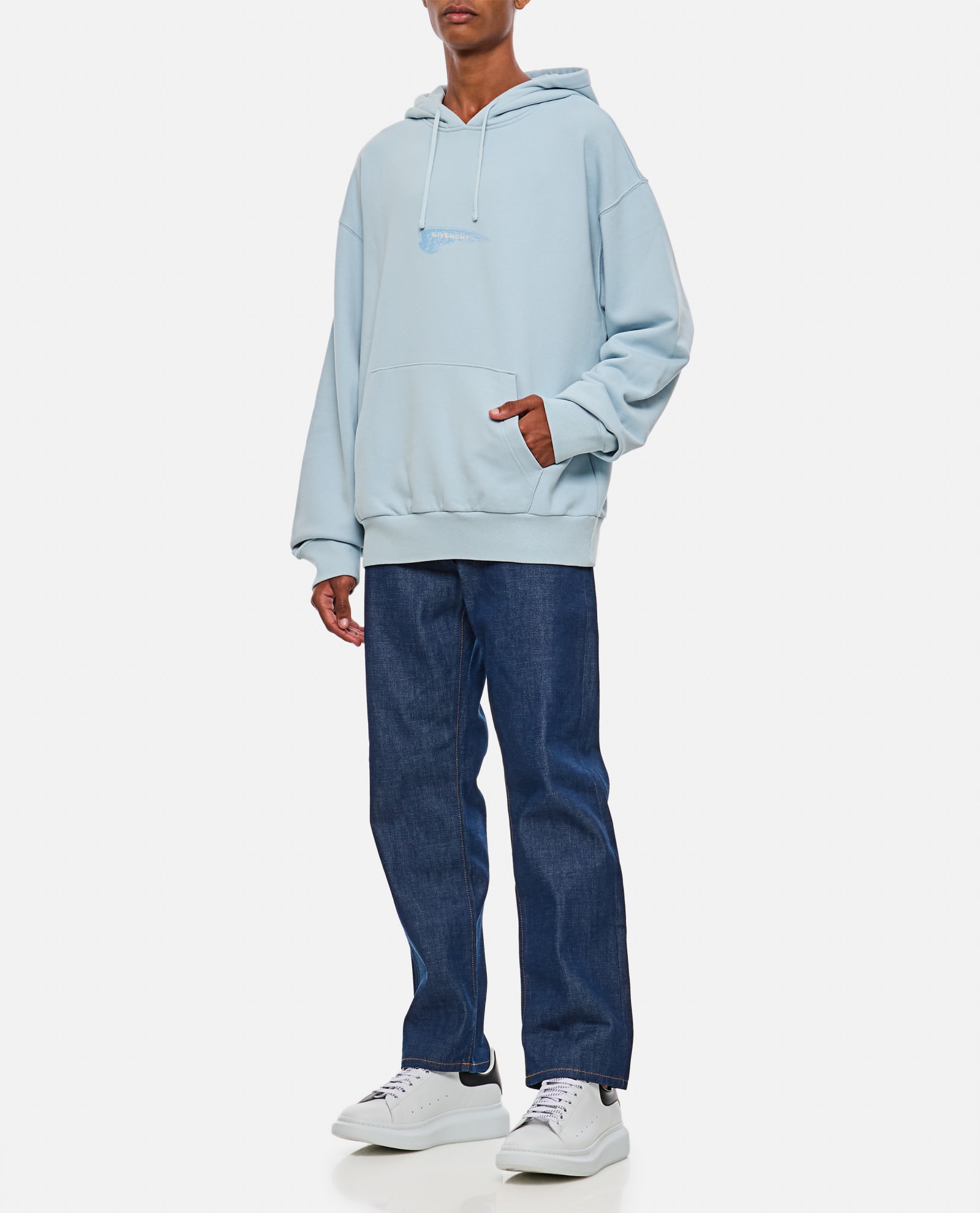 Givenchy light fashion blue hoodie