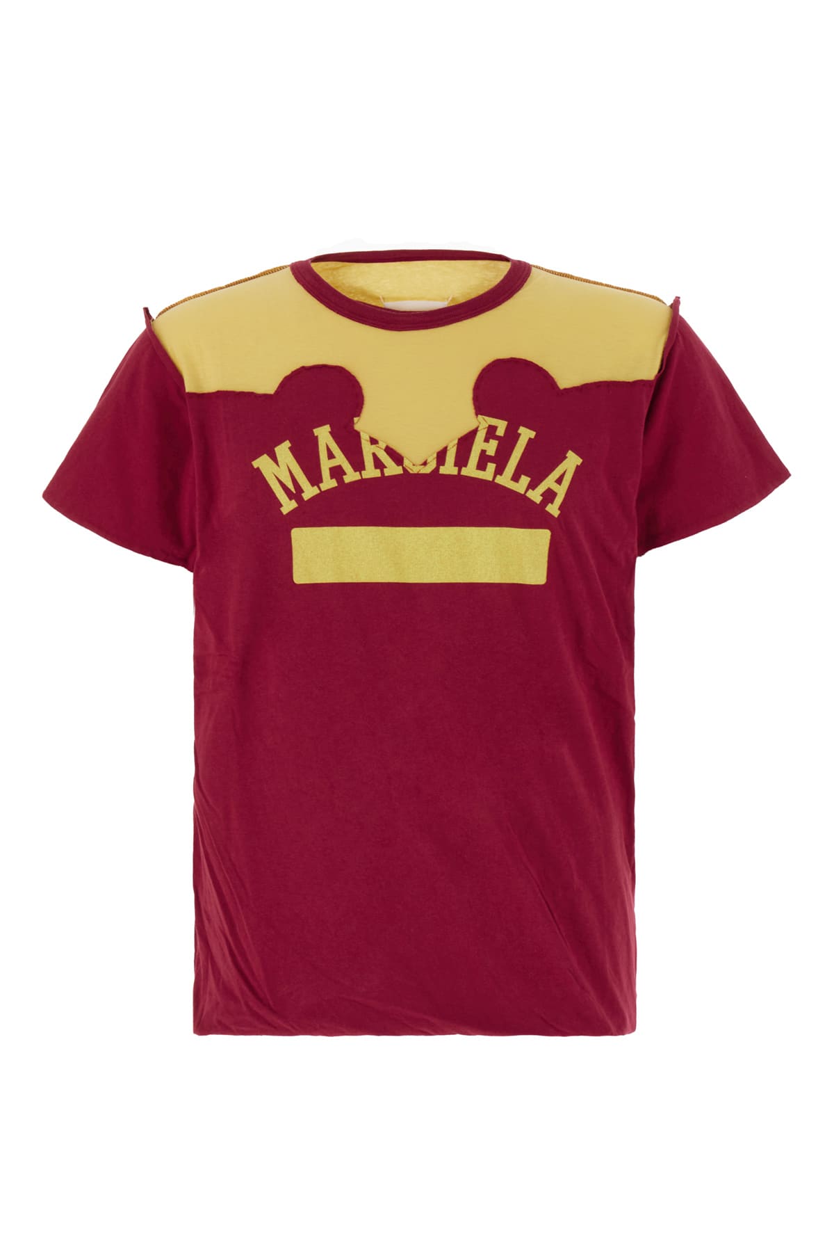 Shop Maison Margiela Two-tone Cotton T-shirt In 228