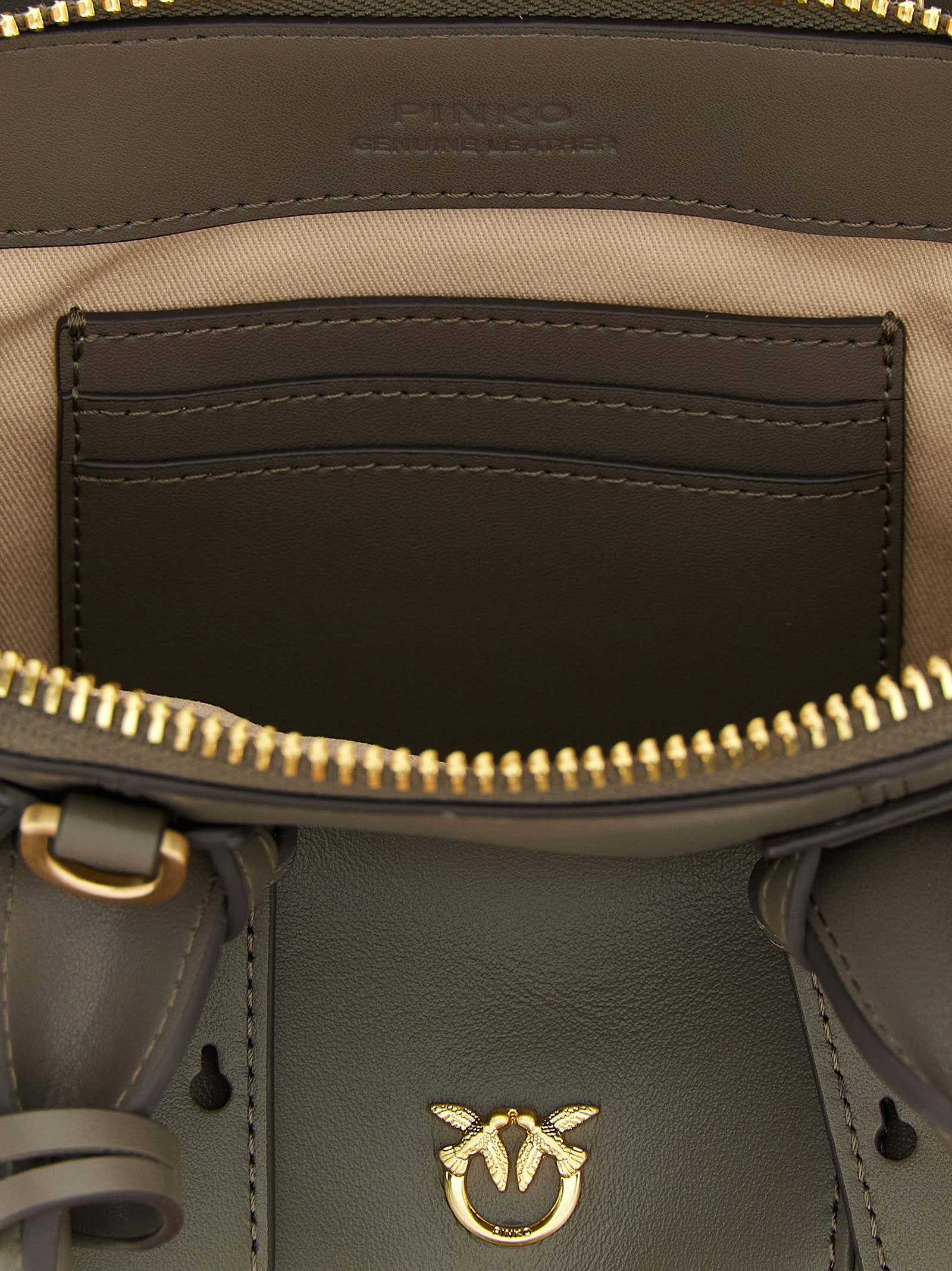Pinko Buckle-detailing Shoulder Bag In Gray