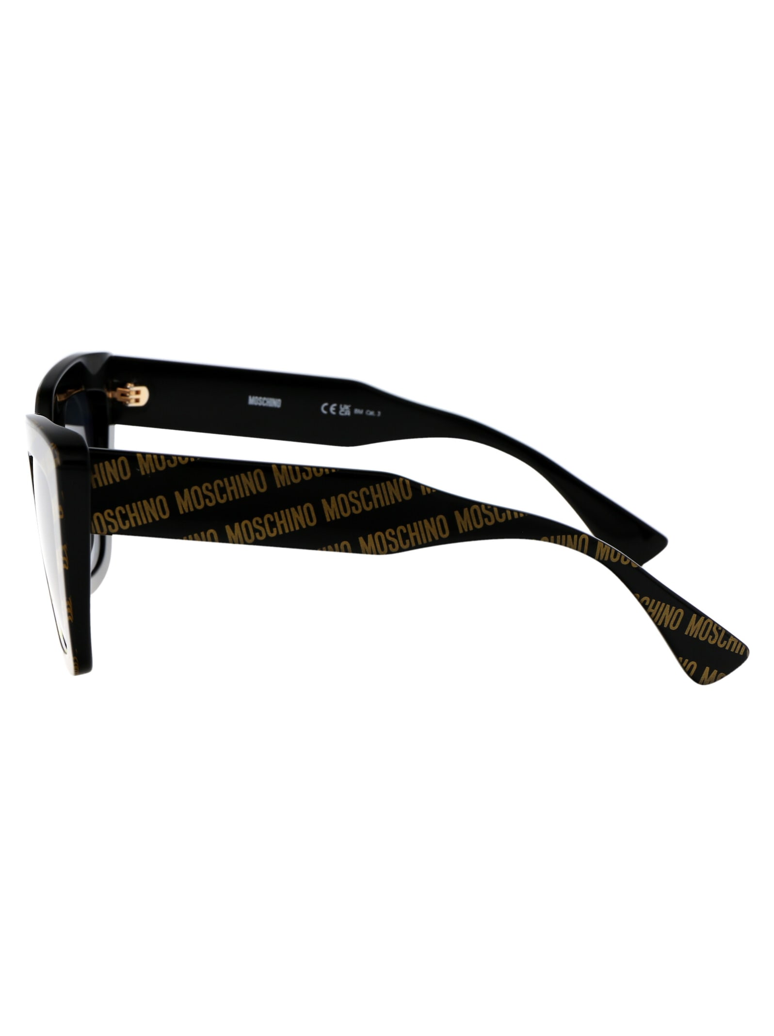 Shop Moschino Eyewear Mos148/s Sunglasses In 7rm9o Pattern Nero