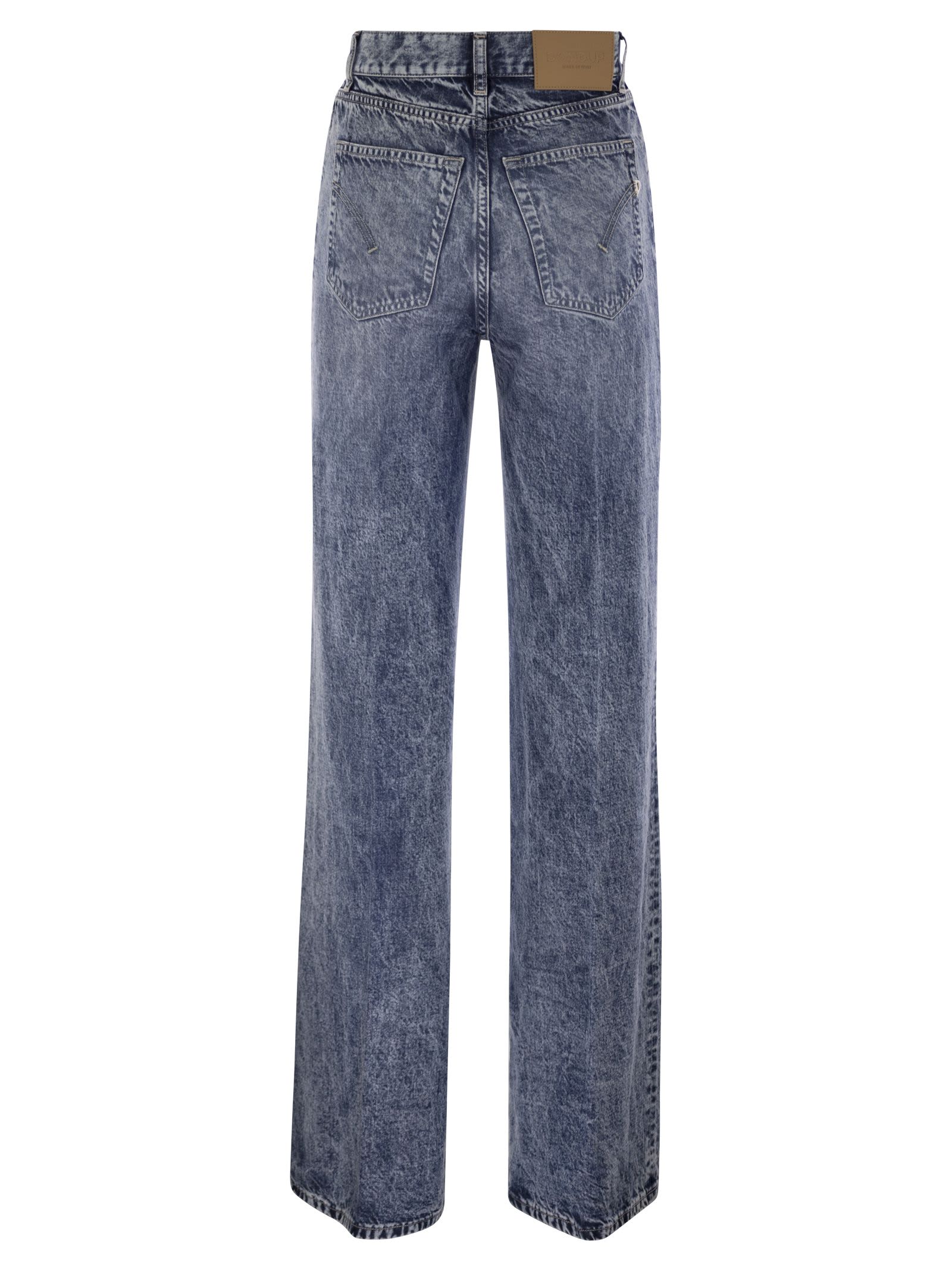 Dondup Amber - Wide-leg Jeans In Medium Denim