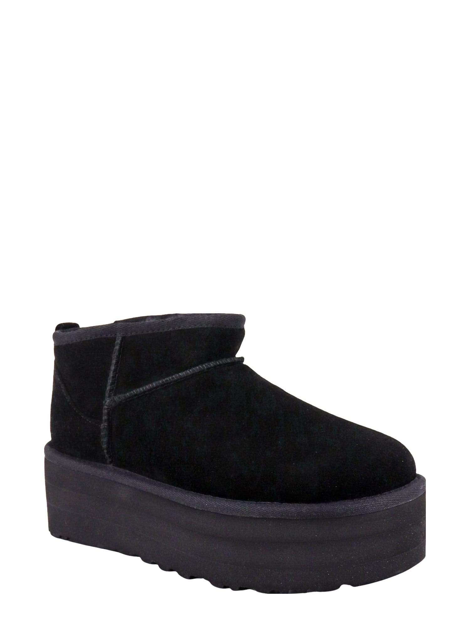 Shop Ugg Classic Ultra Mini Platform Ankle Boots In Black