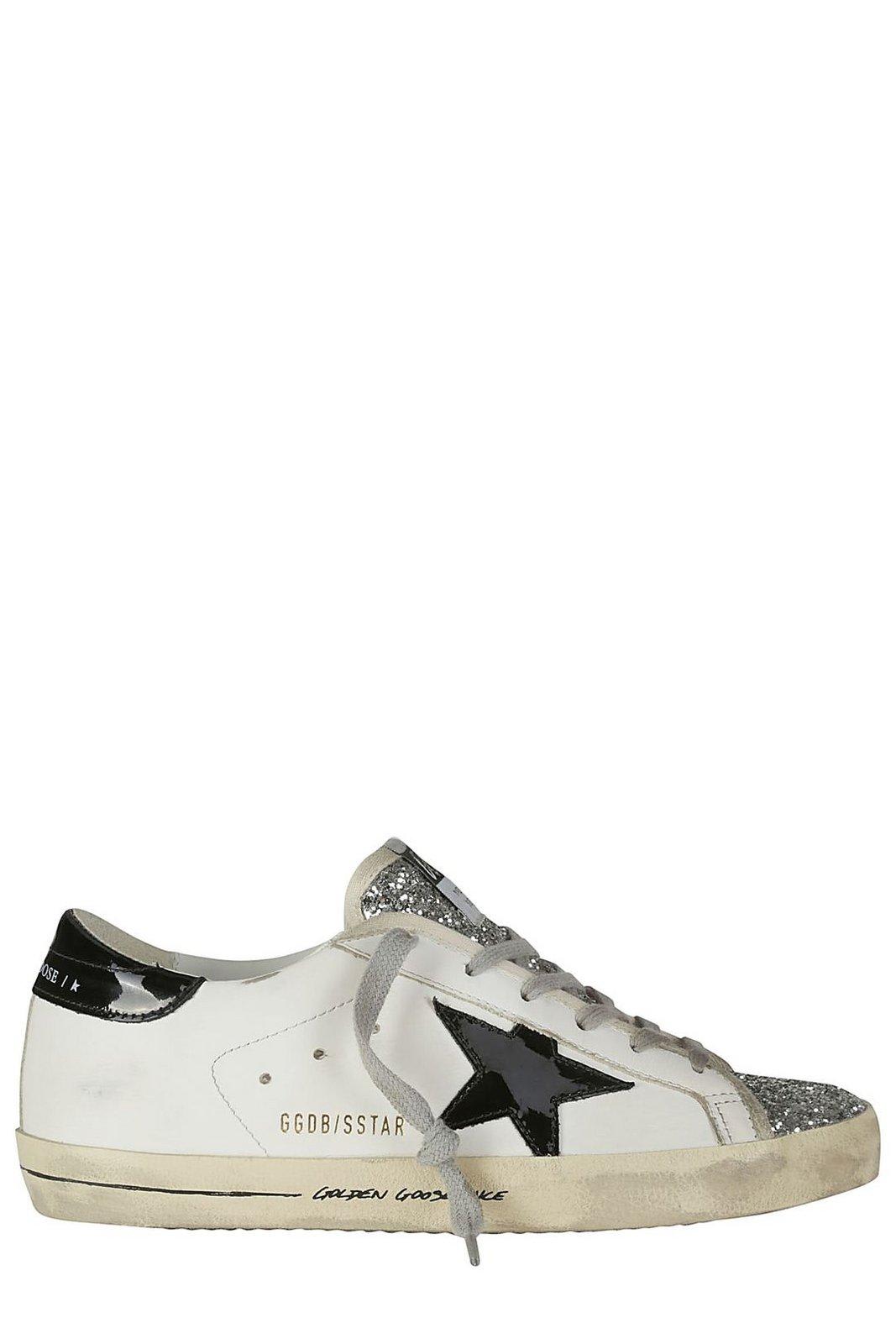 Golden Goose Super-star Leather Upper In White