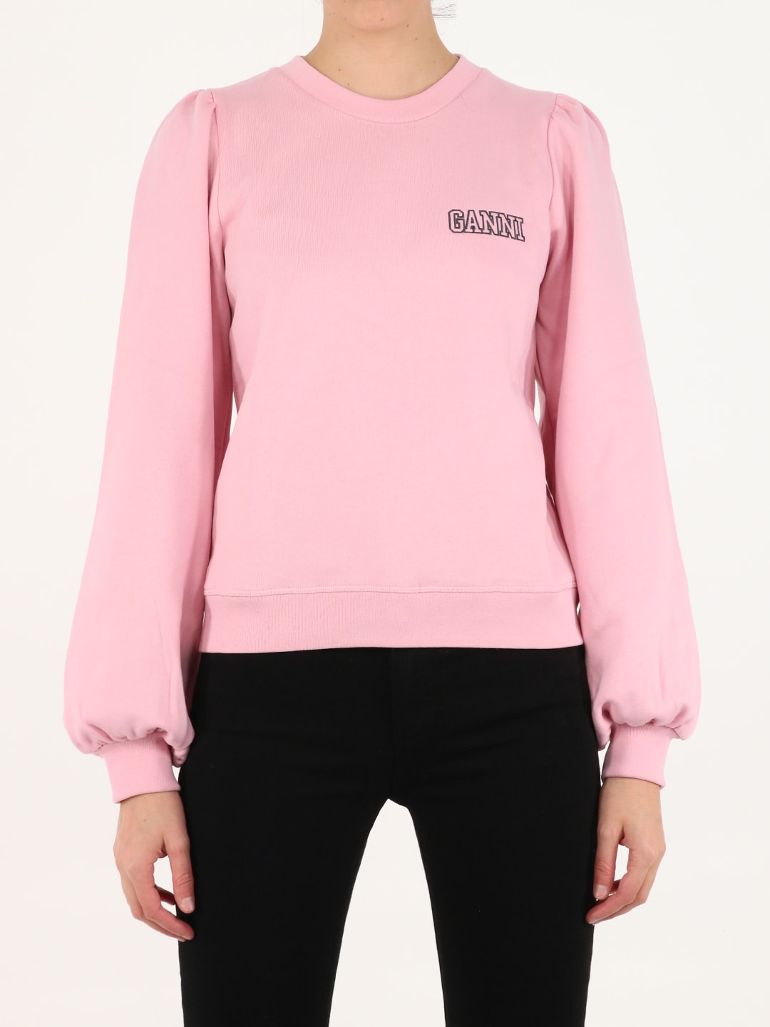 Ganni Software Isoli Pink Sweatshirt