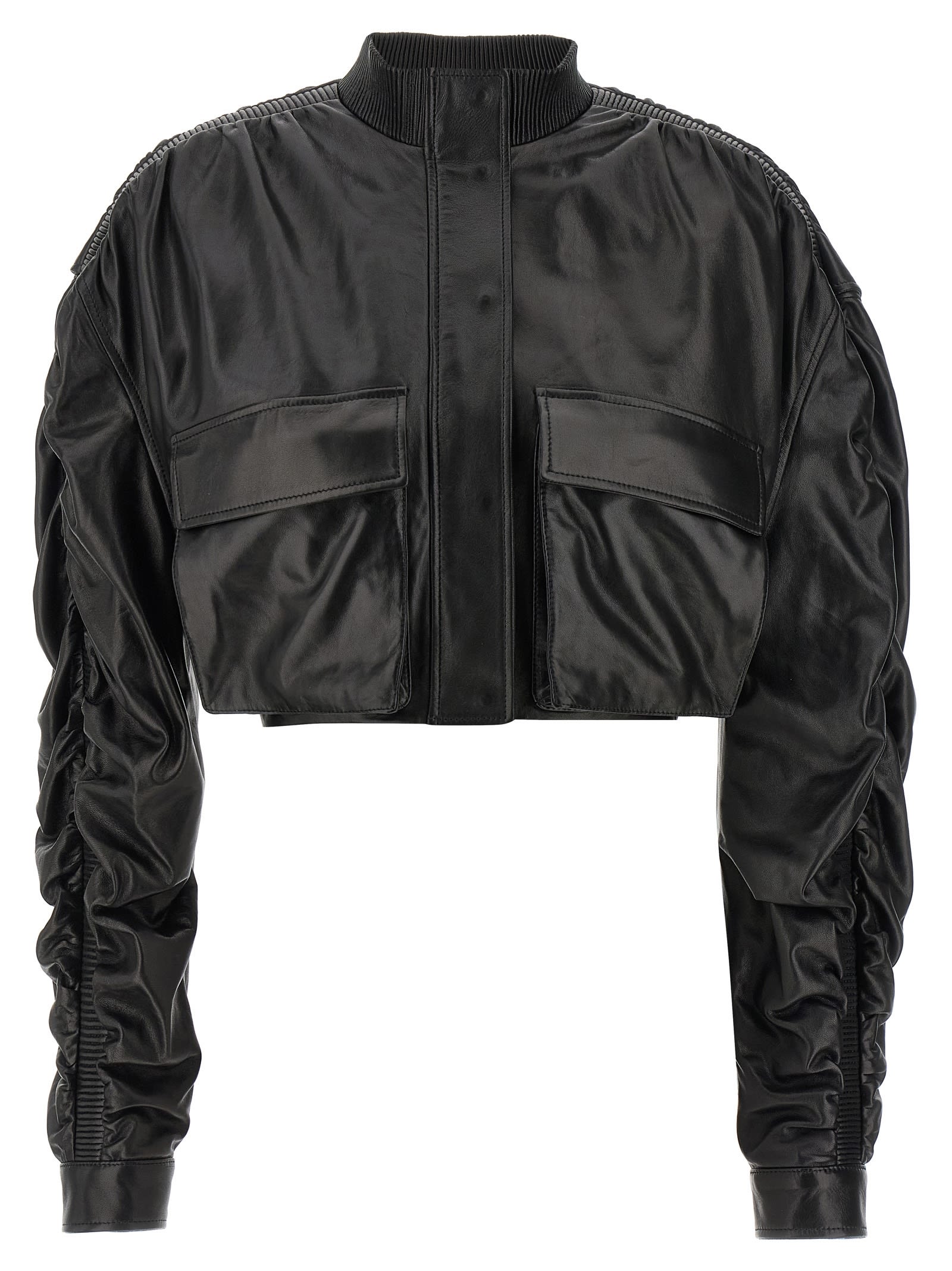 Cropped Bomber Jacket