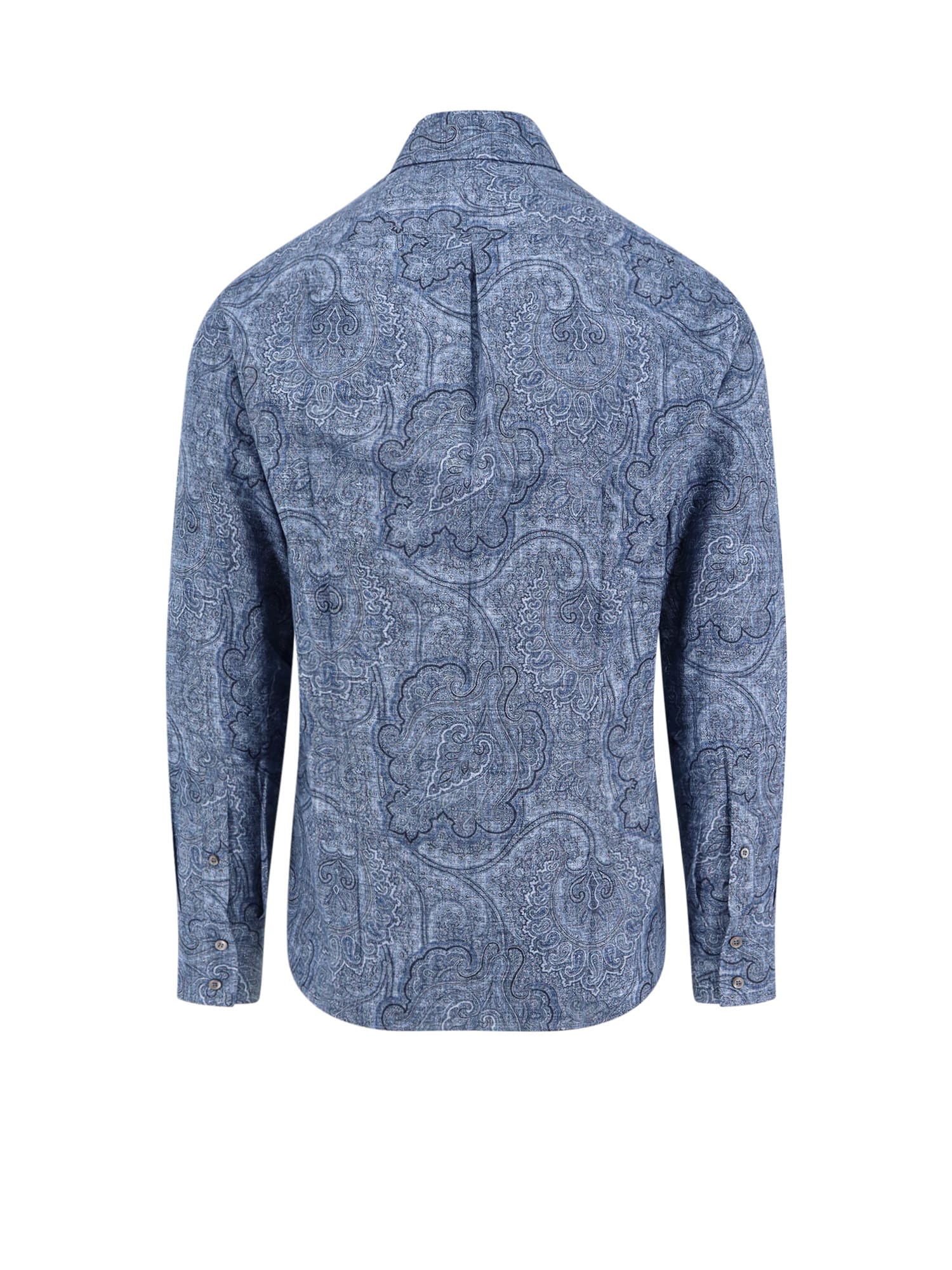 Shop Brunello Cucinelli Shirt In Blue