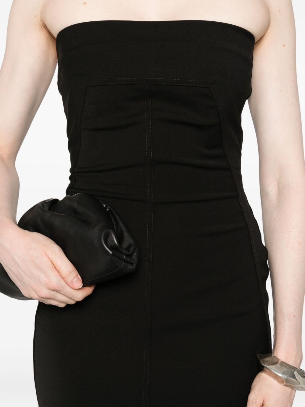 Rick Owens Cotton Long Dress In Black