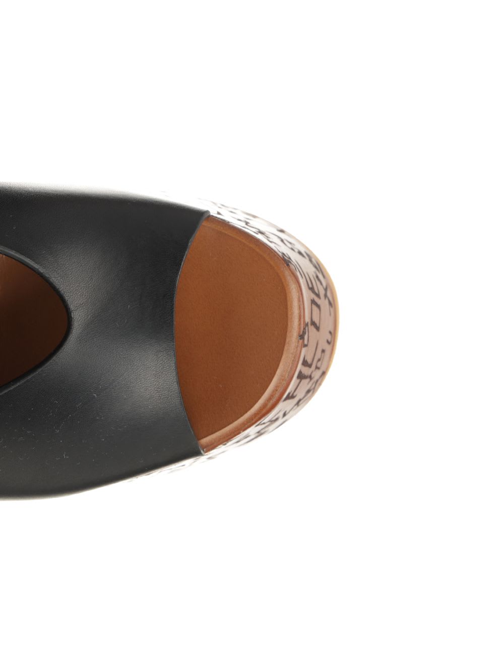 Chloé Maxime Wedge Sandals In Black
