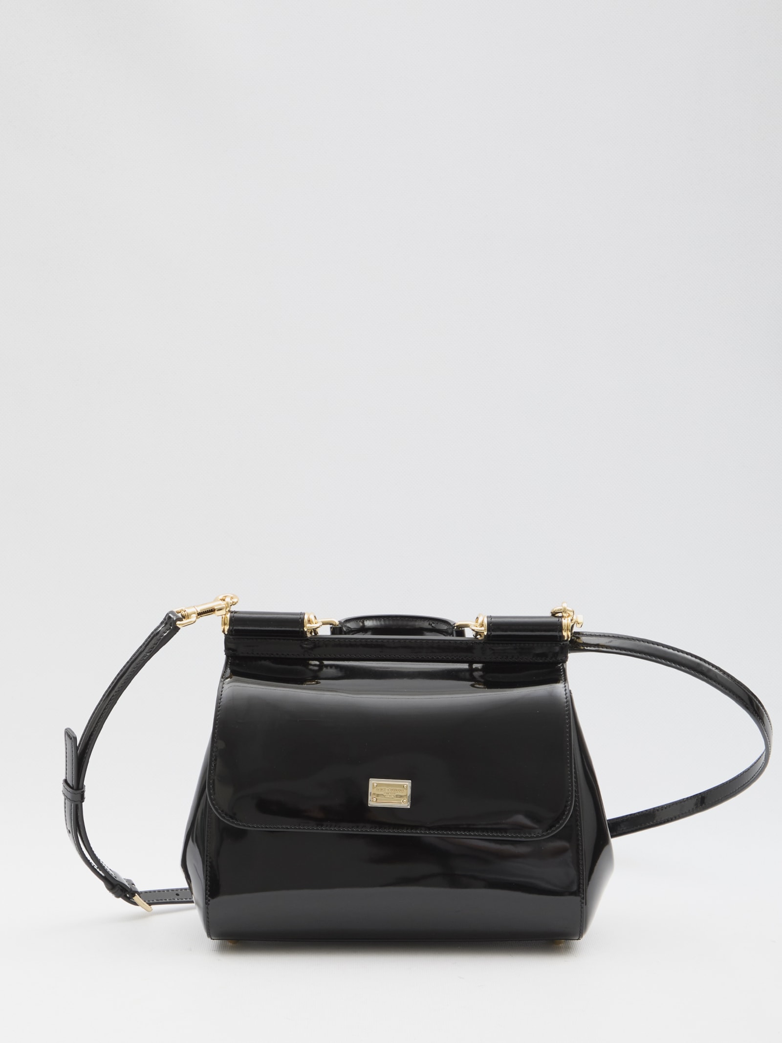 Shop Dolce & Gabbana Large Sicily Handbag In Black