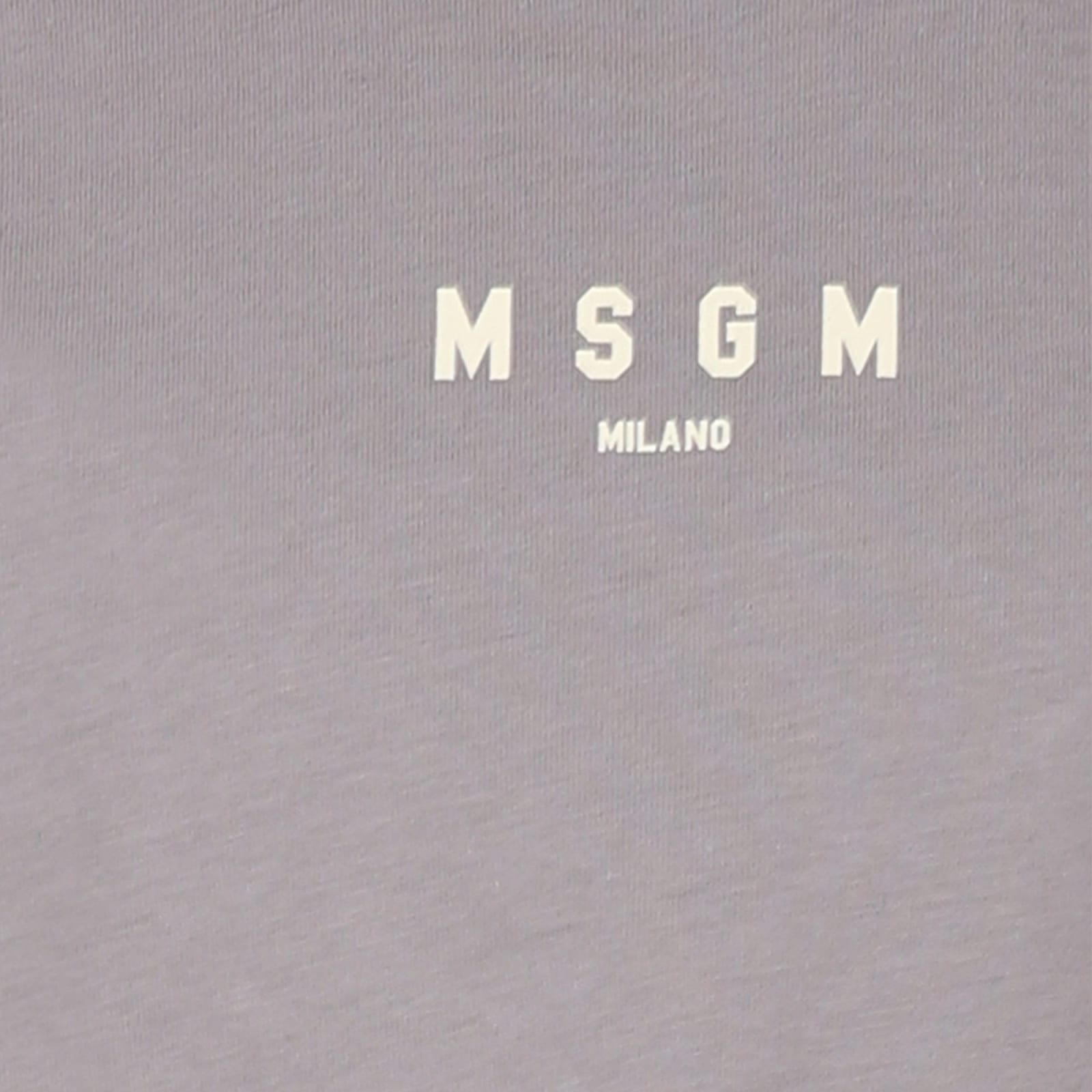 Shop Msgm Beige T-shirt For Kids With Logo