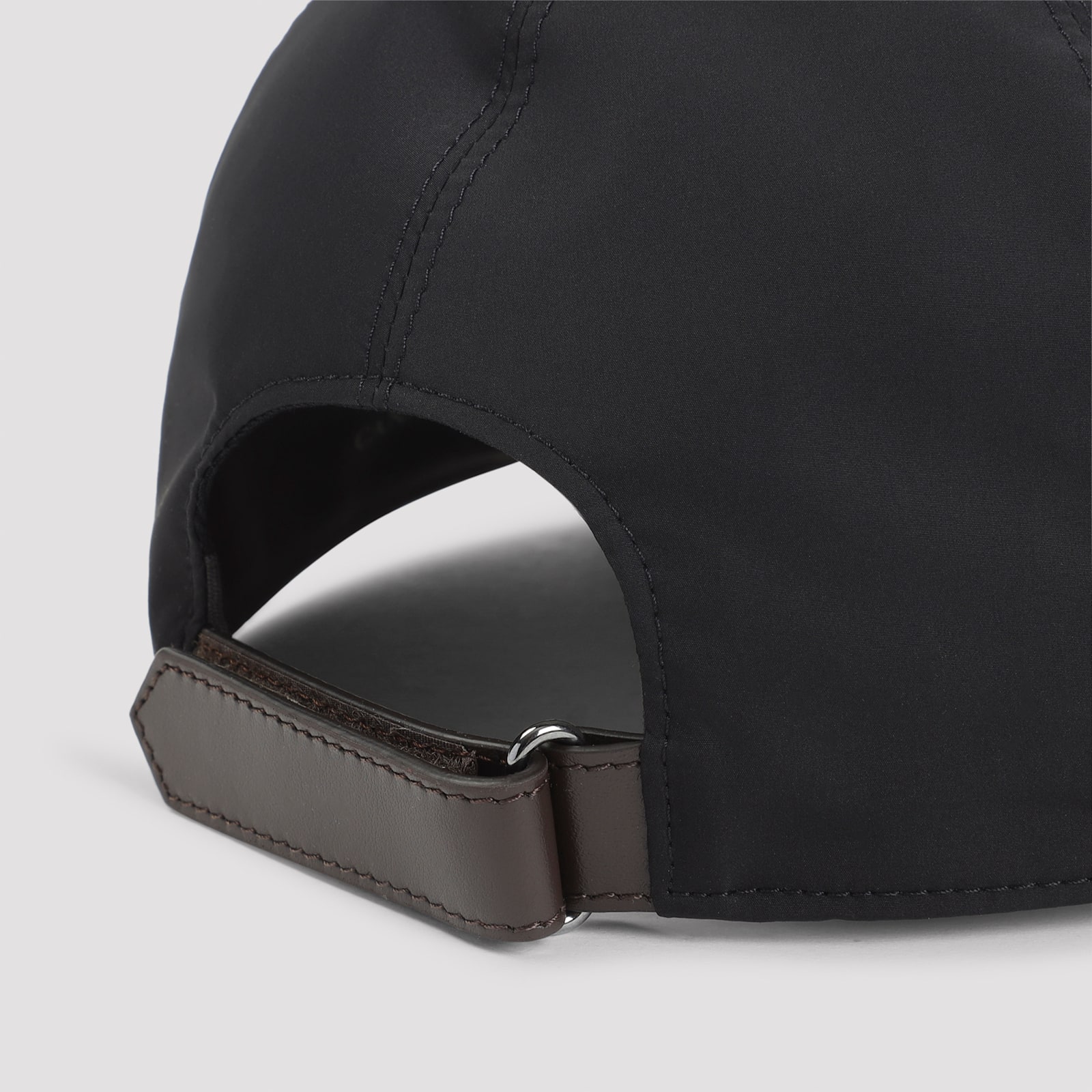 Canali Logo-embroidered Baseball Cap In Black
