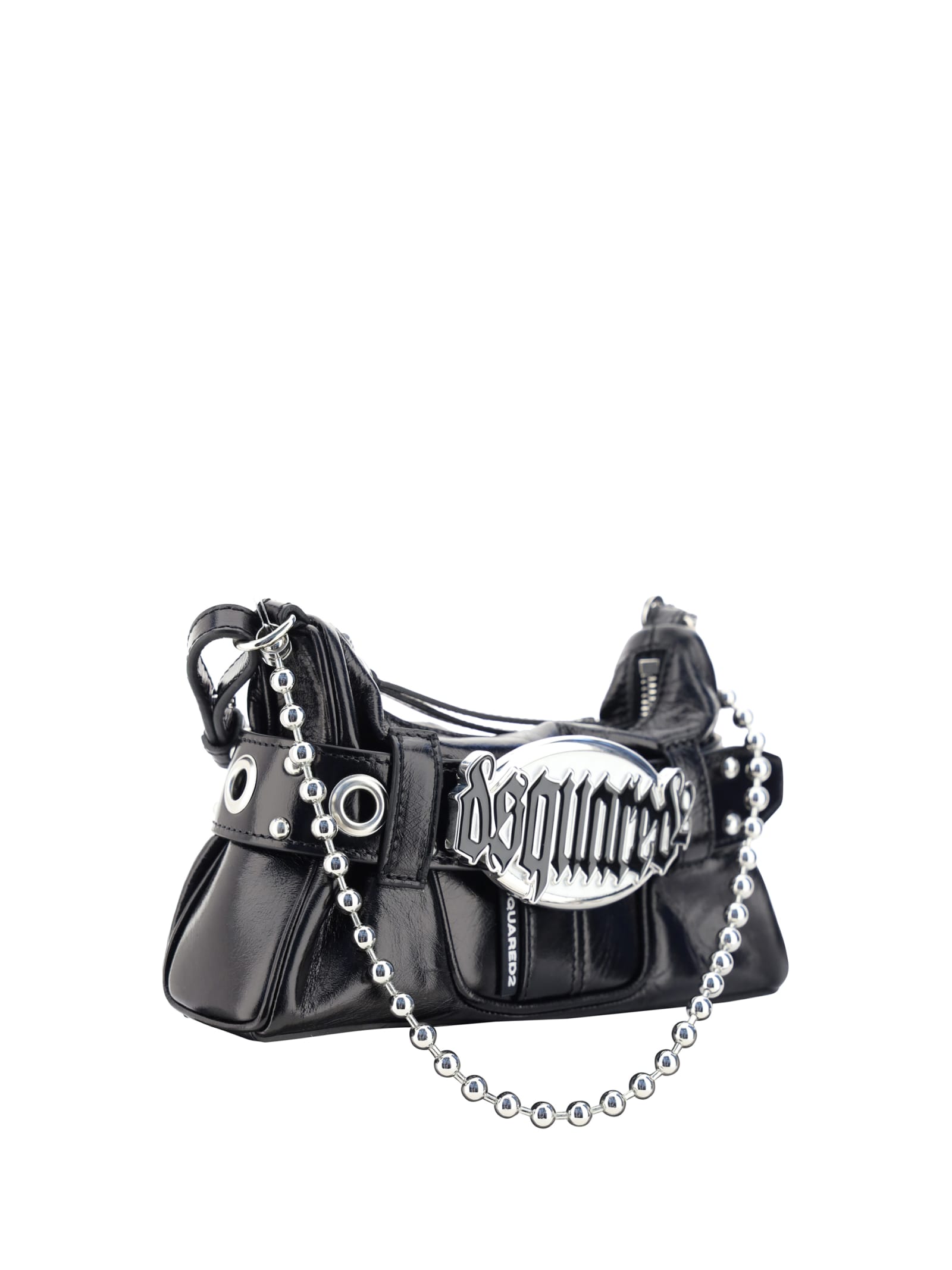 Shop Dsquared2 Gothic Belt Shoulder Bag In Nero