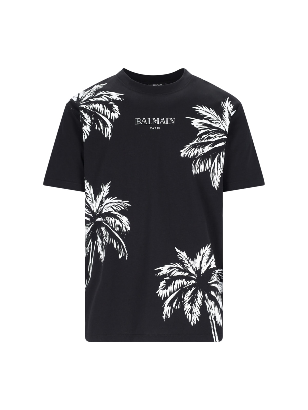 Shop Balmain Vintage Logo T-shirt In Black