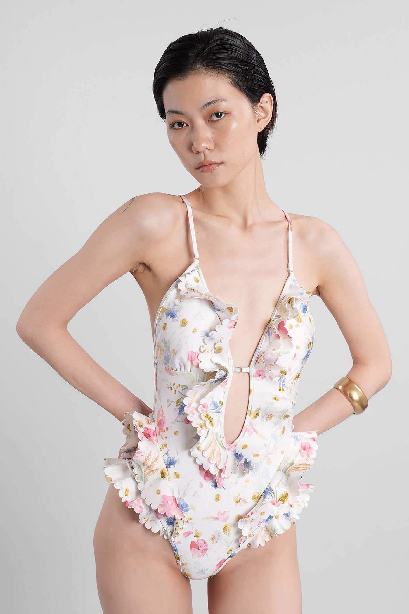 Beachwear In White Polyamide