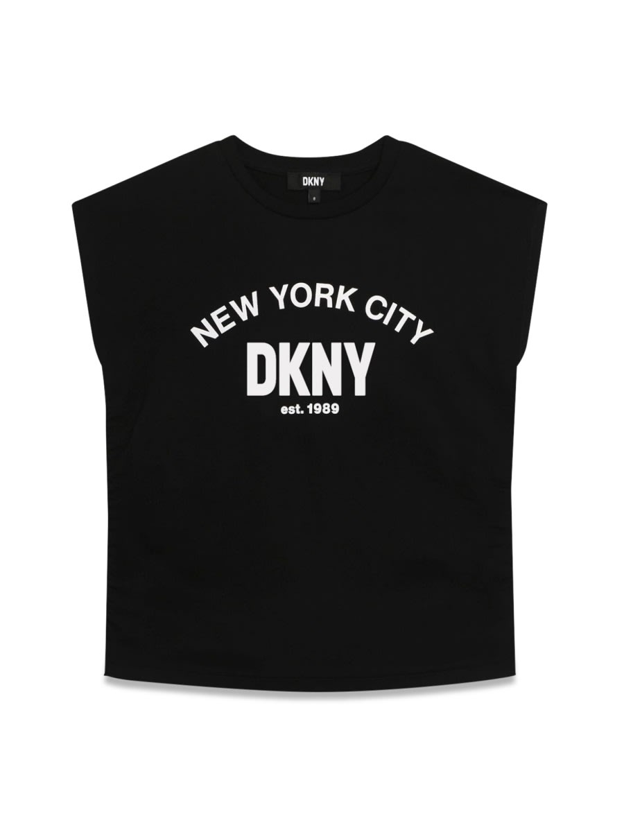 Shop Dkny Tee Shirt In Black