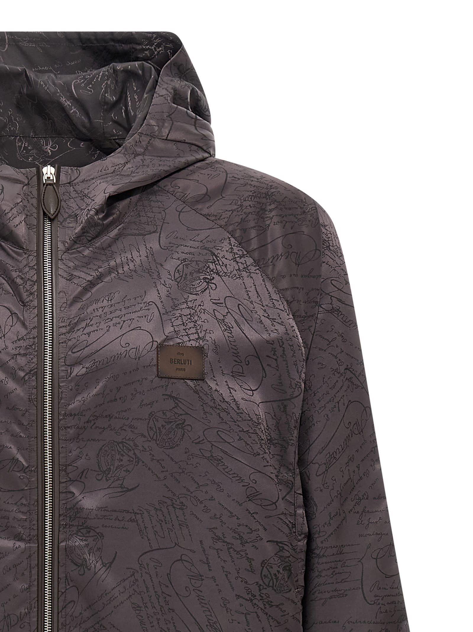 Berluti Scritto B-way Jacket In Brown
