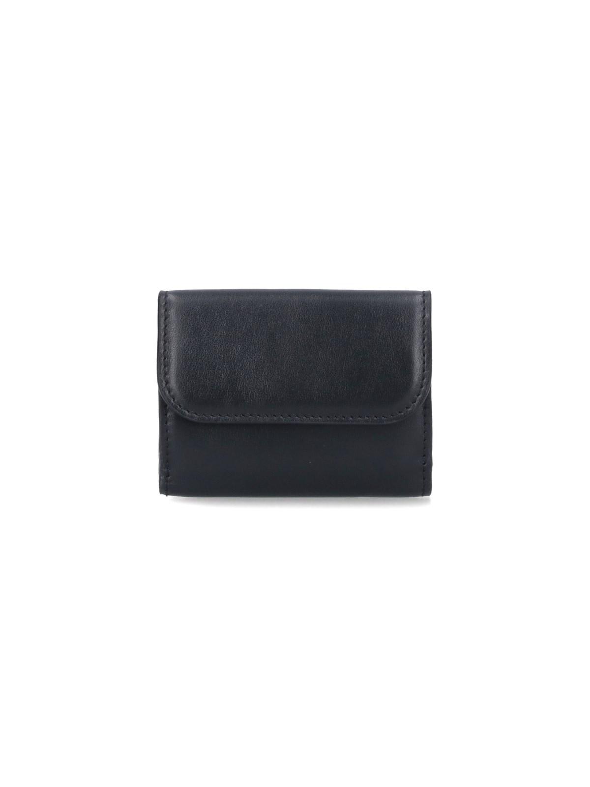 Shop Chloé Sense Tri-fold Mini Wallet In Black