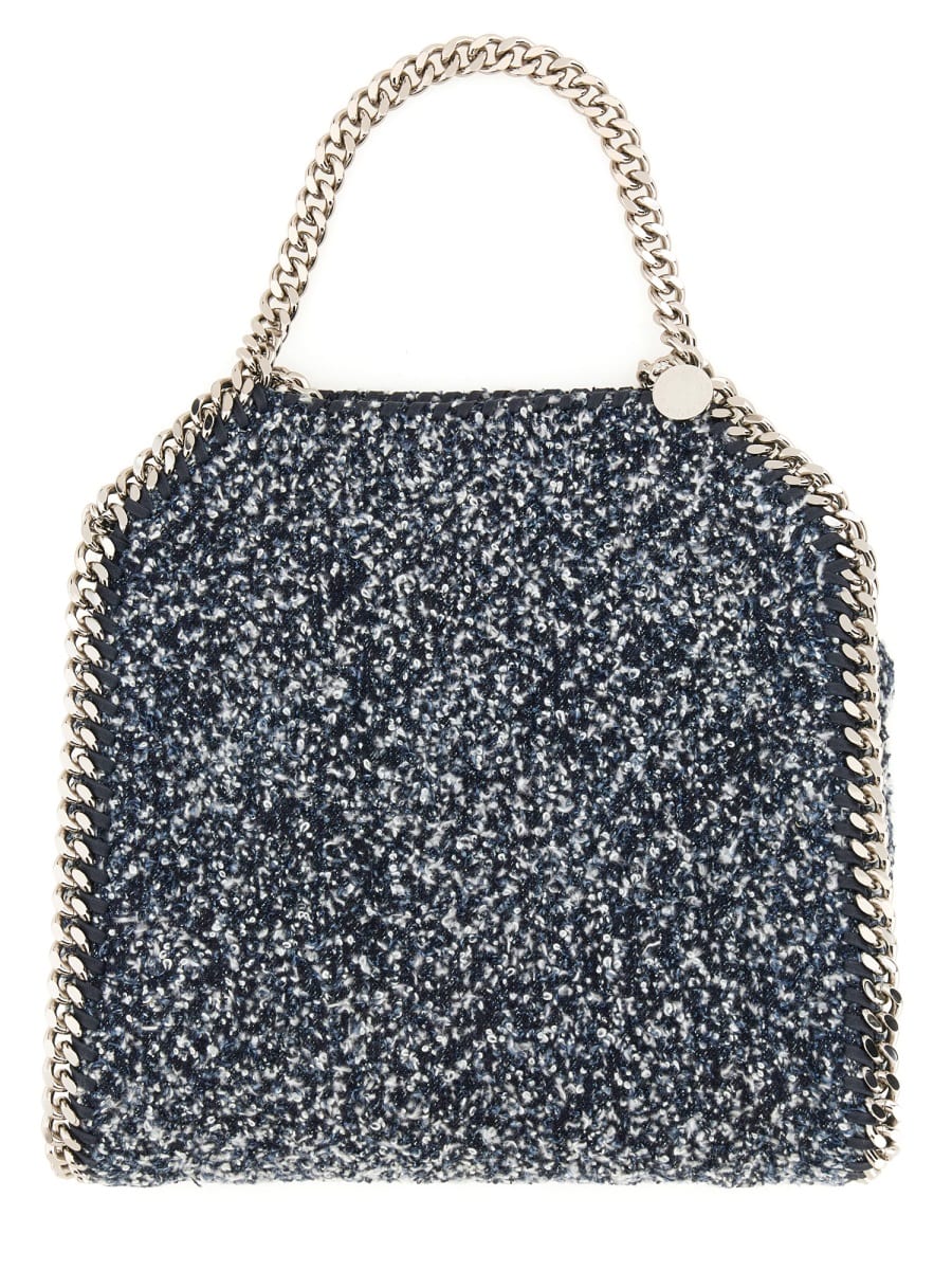 Shop Stella Mccartney Falabella Mini Bag In Denim