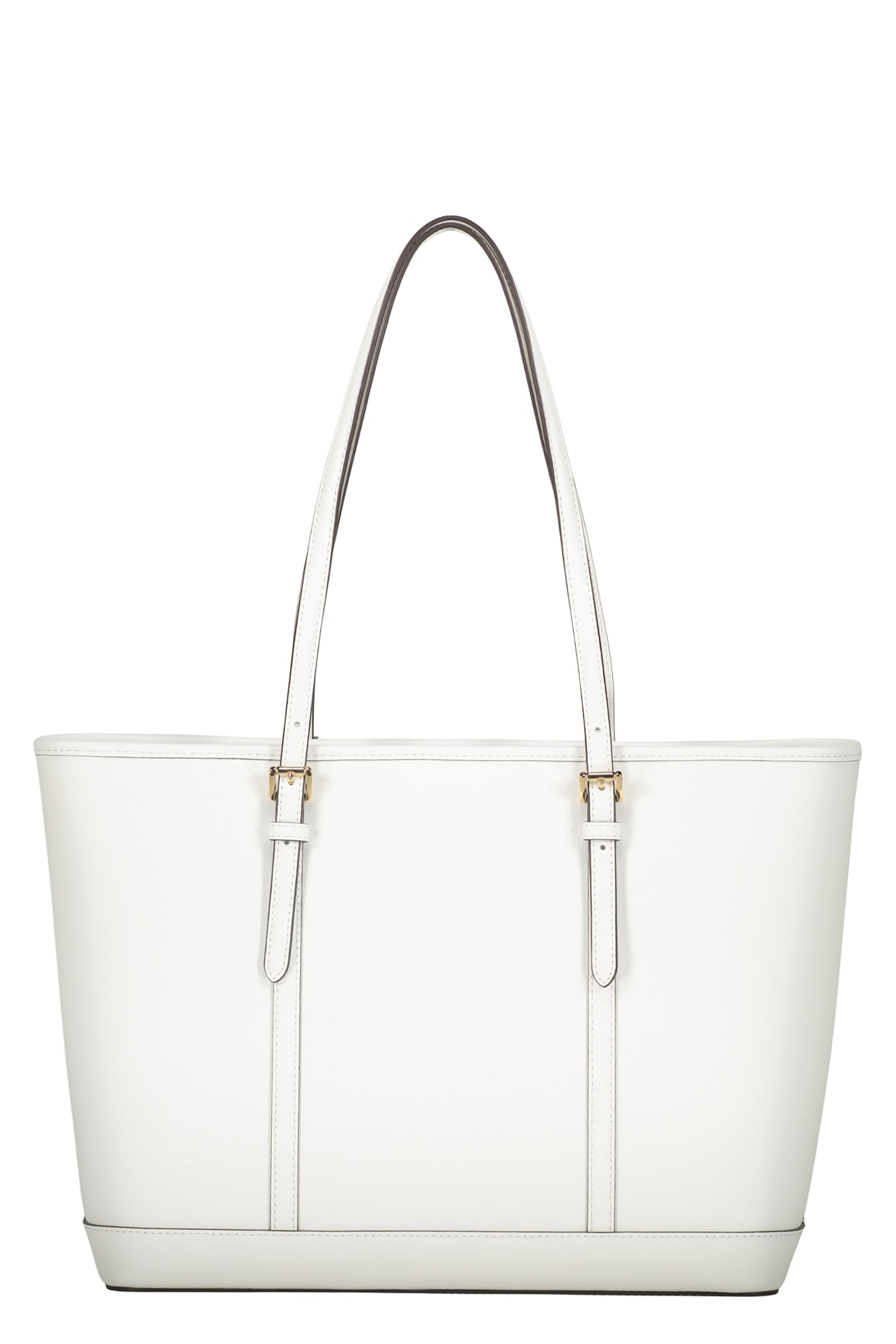Michael Kors Leather Tote In White