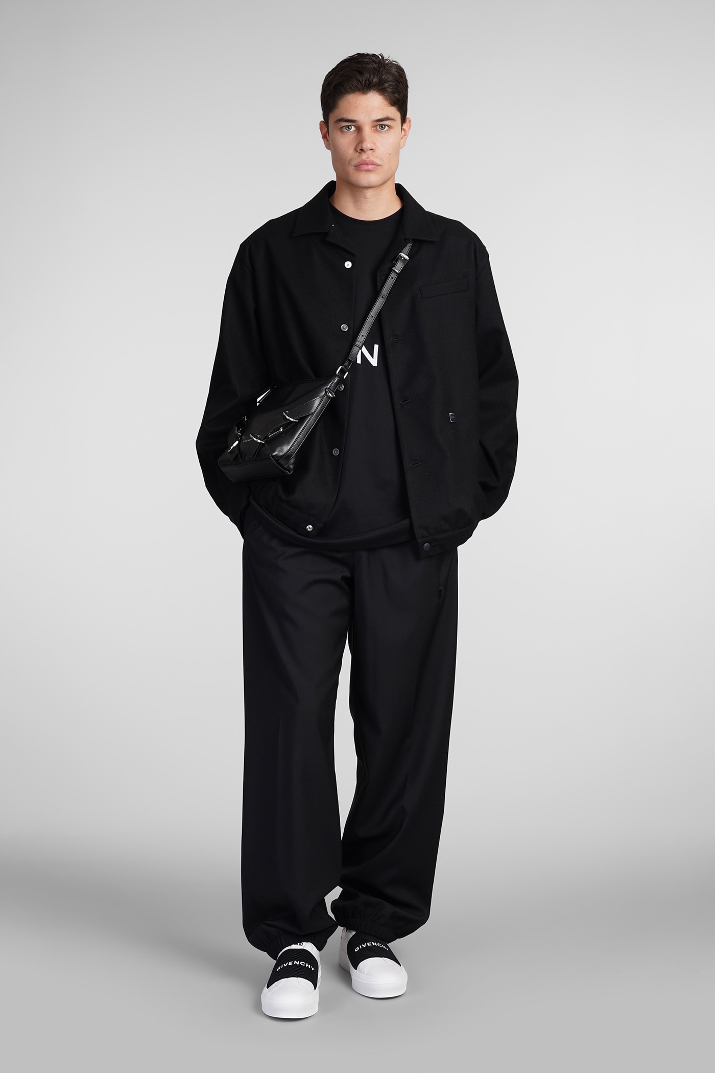 Shop Givenchy Casual Jacket In Black Wool