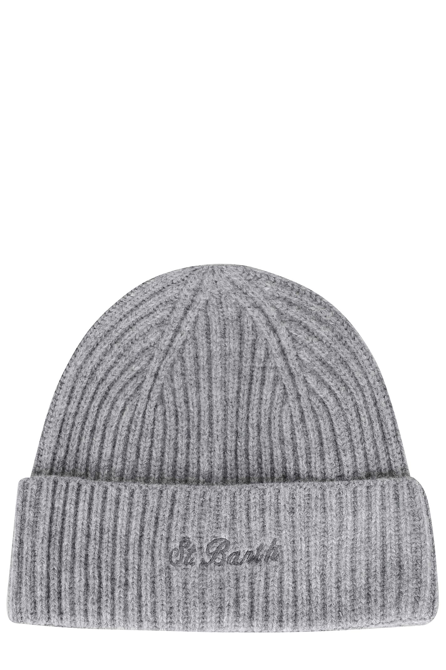 Mc2 Saint Barth Knitted Cap In Brown