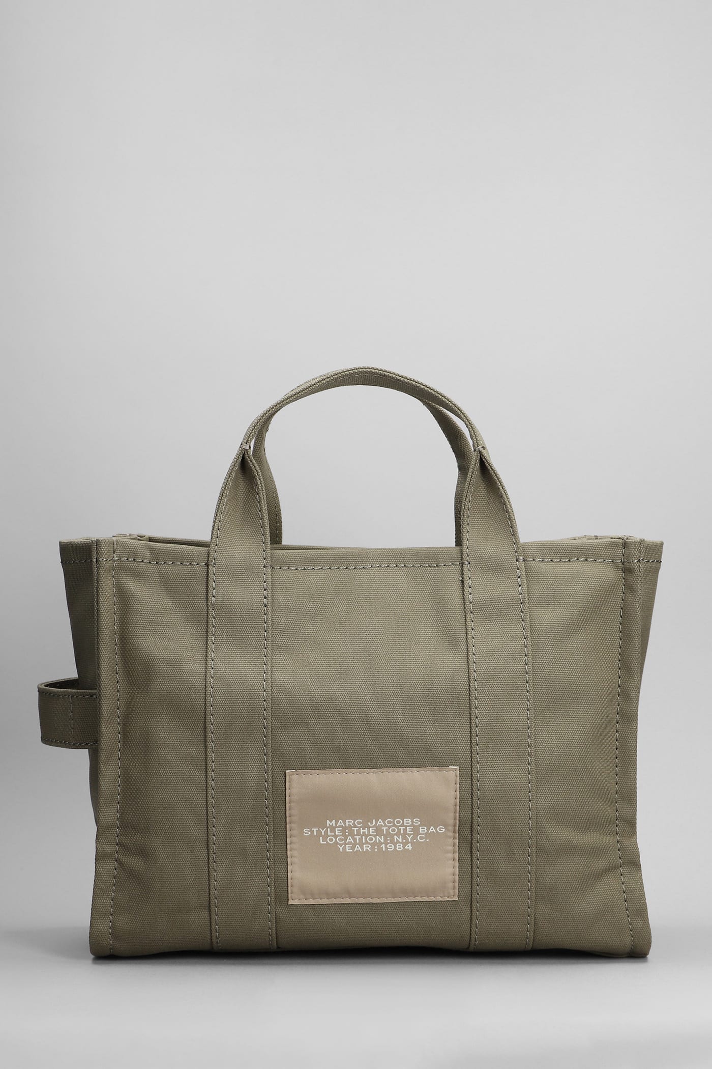 Shop Marc Jacobs Traveler Tote In Green Cotton