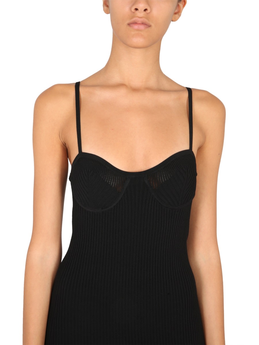 Shop Helmut Lang Bralette Dress In Black