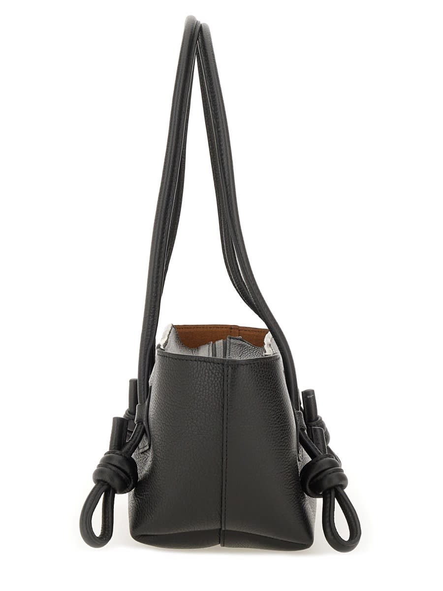 Hereu Rectangular Shoulder Bag Double Handles In Black