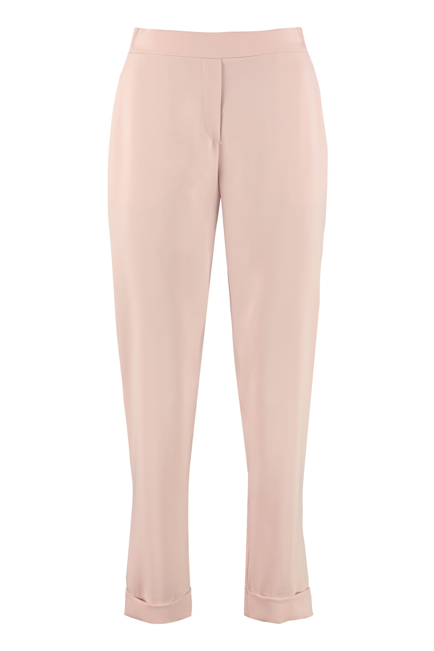 P.a.r.o.s.h High-waist Tapered-fit Trousers In Pale Pink