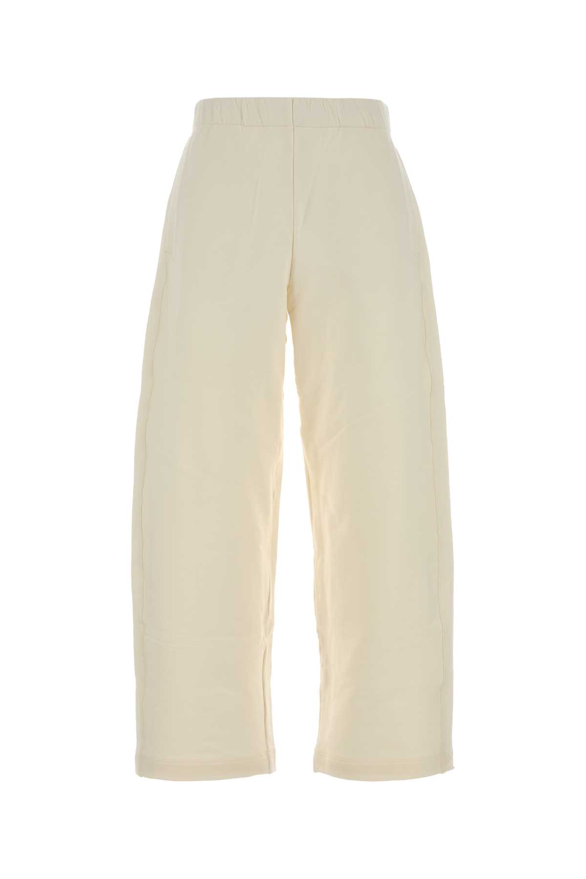Max Mara Ivory Silk Blend Filovia Joggers In Neutral